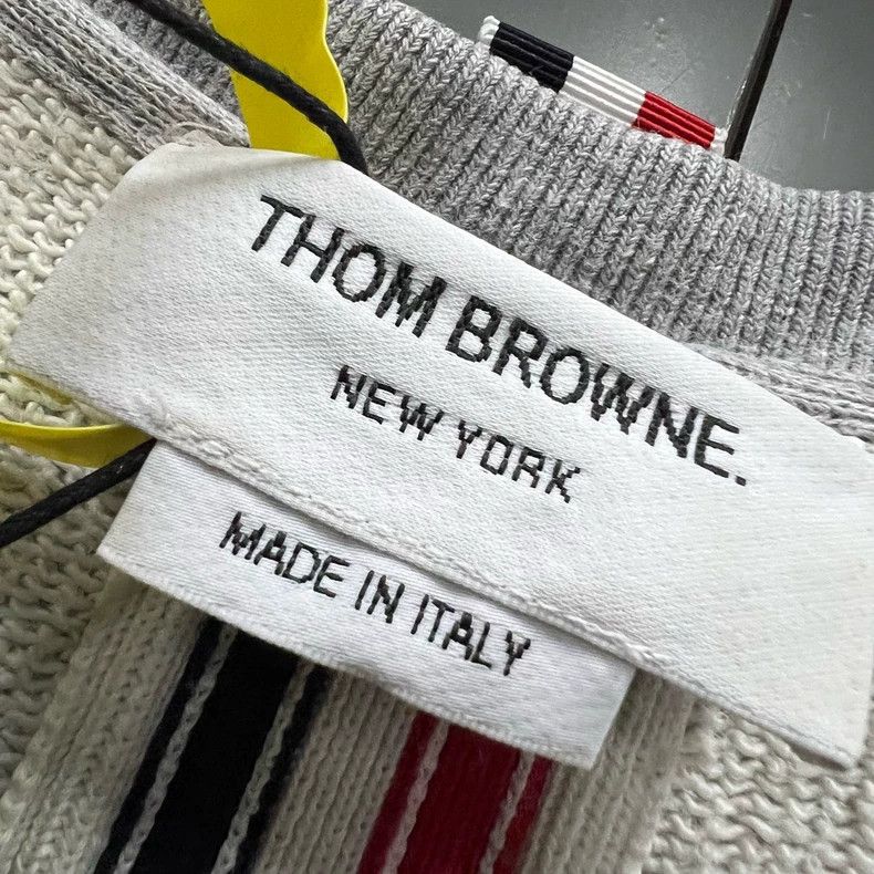 Thom Browne Thom browne Grey back striped sweatshirt 2503-Nextarrow Size US M / EU 48-50 / 2 - 3 Thumbnail
