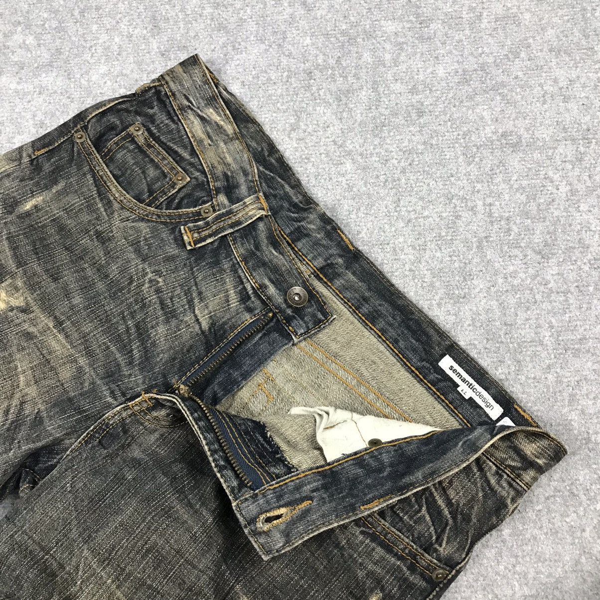 Japanese Brand × Le Grande Bleu (L.G.B.) DISTRESSED STYLE FLARE JENAS SEMANTICDESIGN BOOT CUT PANTS Size US 33 - 17 Thumbnail