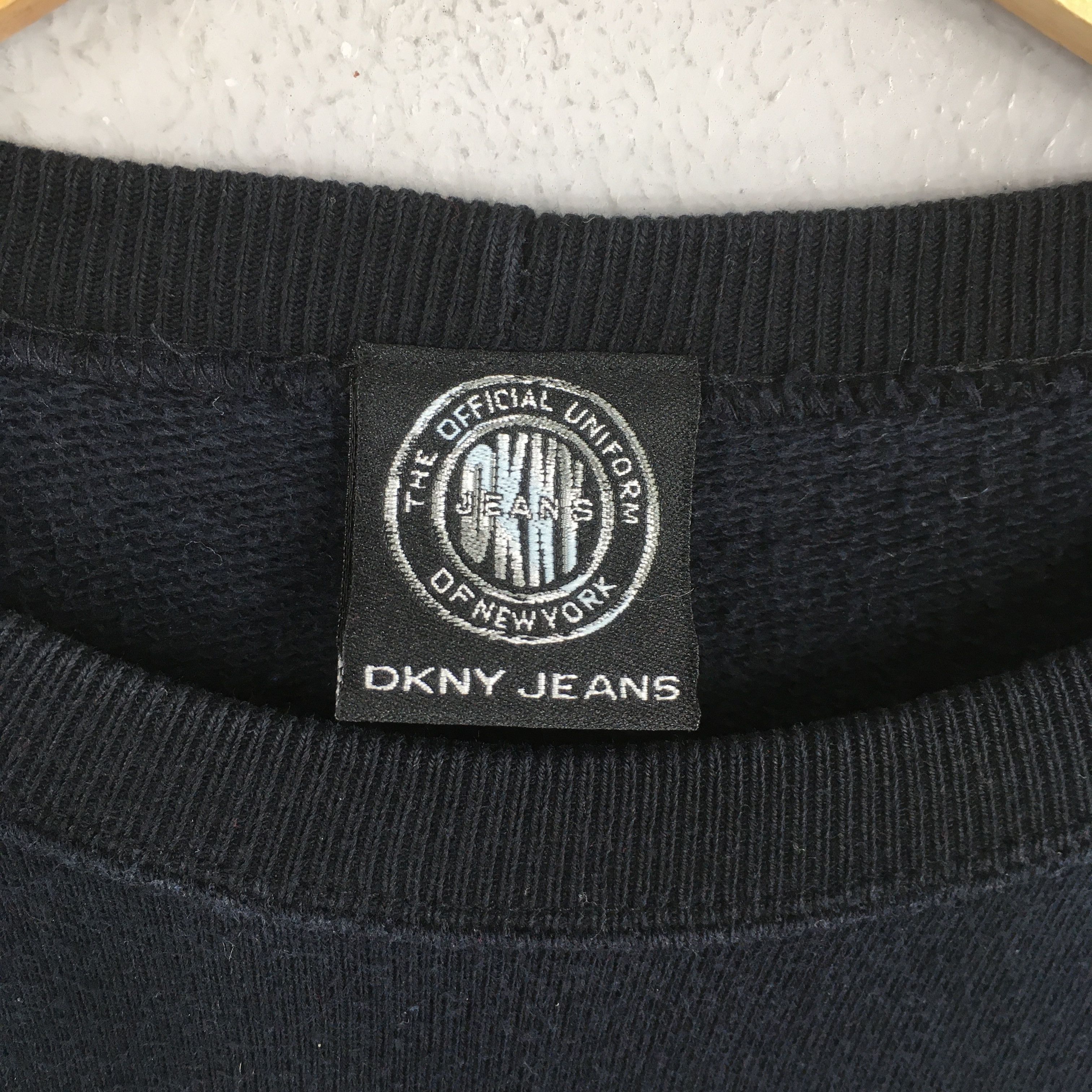 DKNY Vintage Dkny Usa Jeans Black Sweatshirt XLarge Size US XL / EU 56 / 4 - 5 Thumbnail