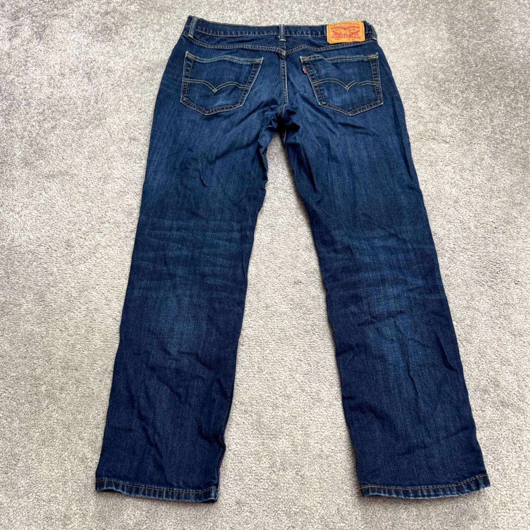 Levi's Levi's 541 Athletic Fit Jeans Mens 32x30 Blue Dark Wash Water Less Denim Cotton 5-Pocket City Grunge N/A Size US 32 / EU 48 - 2 Thumbnail