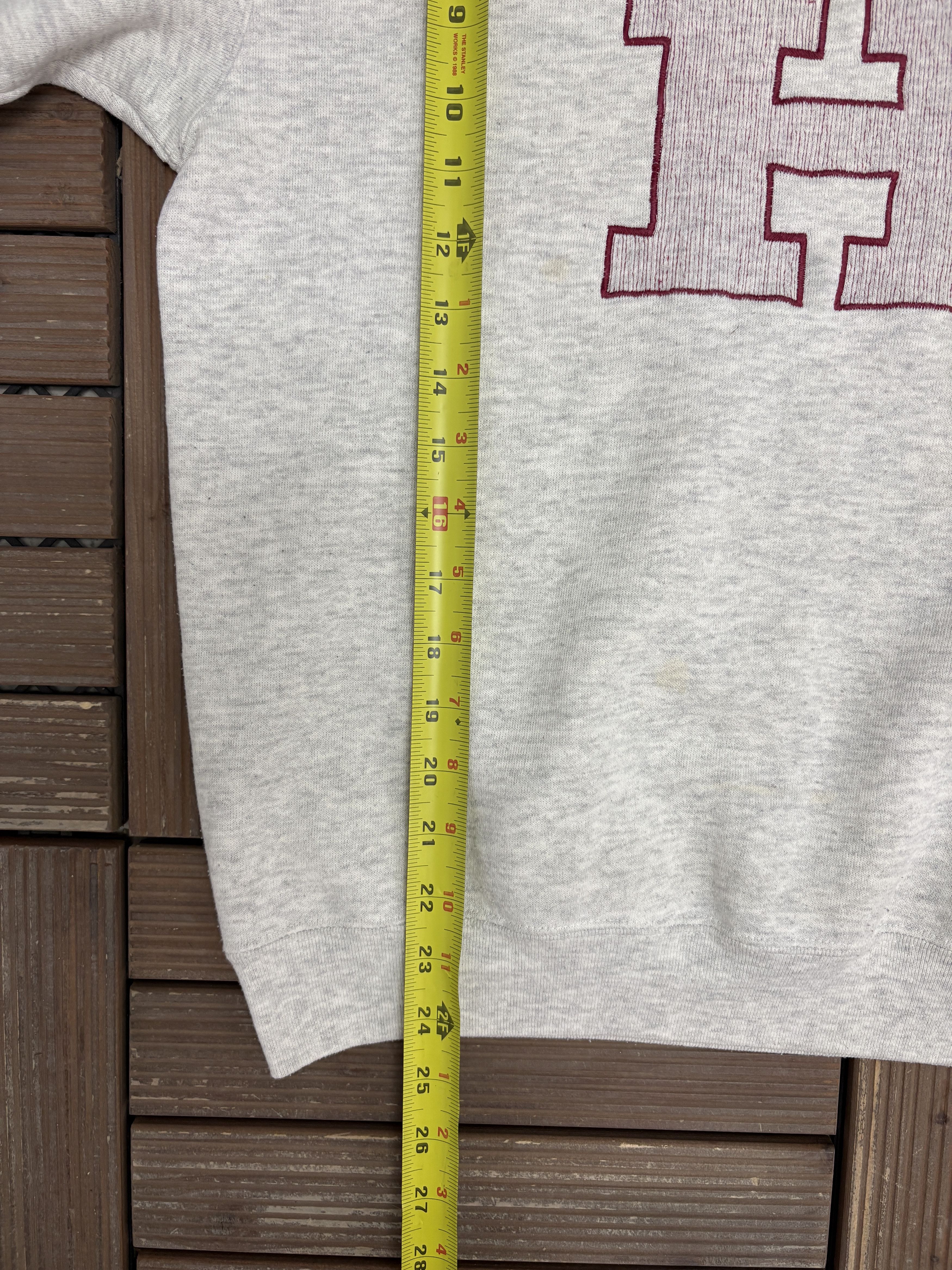 Vintage Harvard Crimson Vintage Grey Sweater Crewneck Size US M / EU 48-50 / 2 - 8 Thumbnail