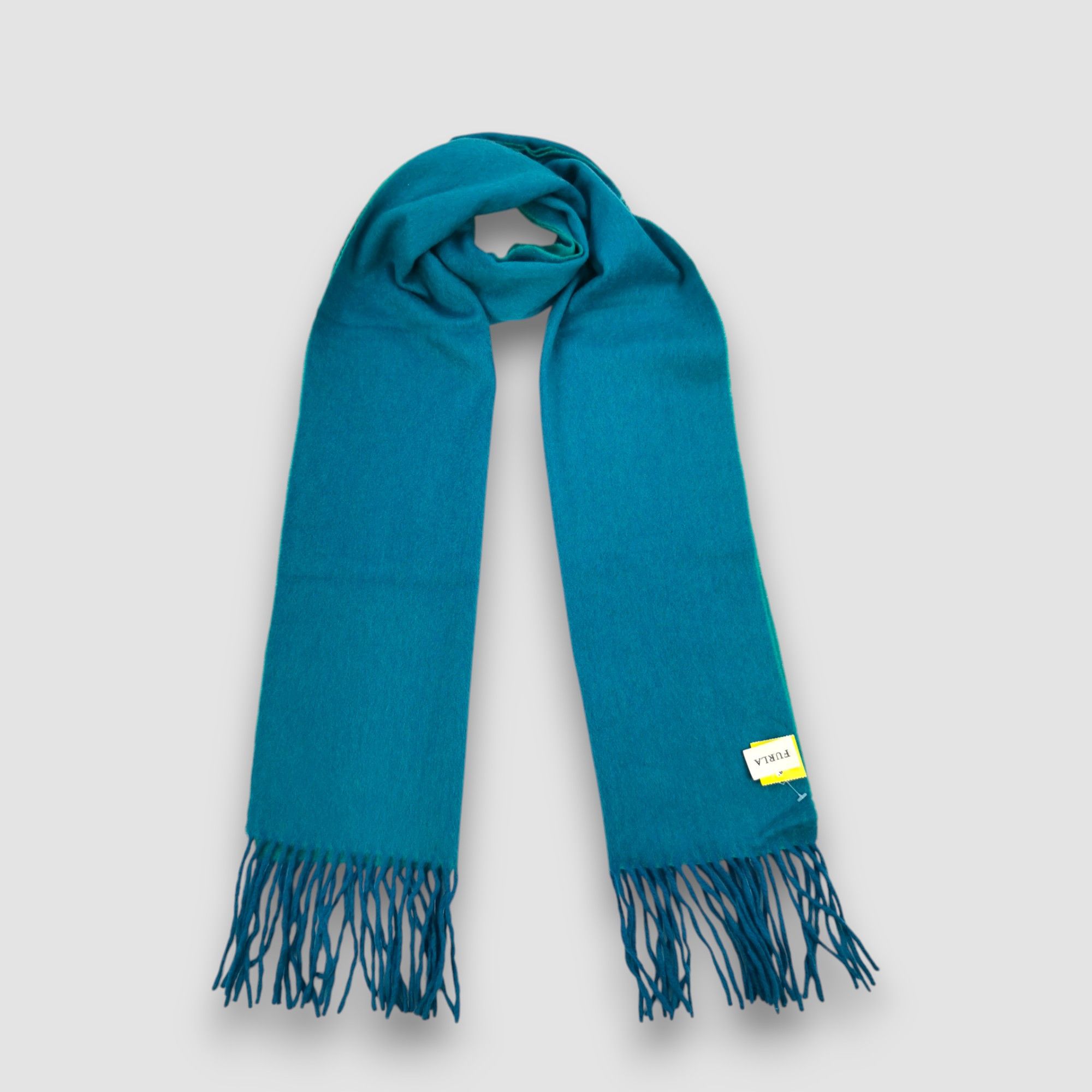 Furla Vintage FURLA Scarf Fringe Muffler Winter Wool Scarves Size ONE SIZE - 4 Thumbnail