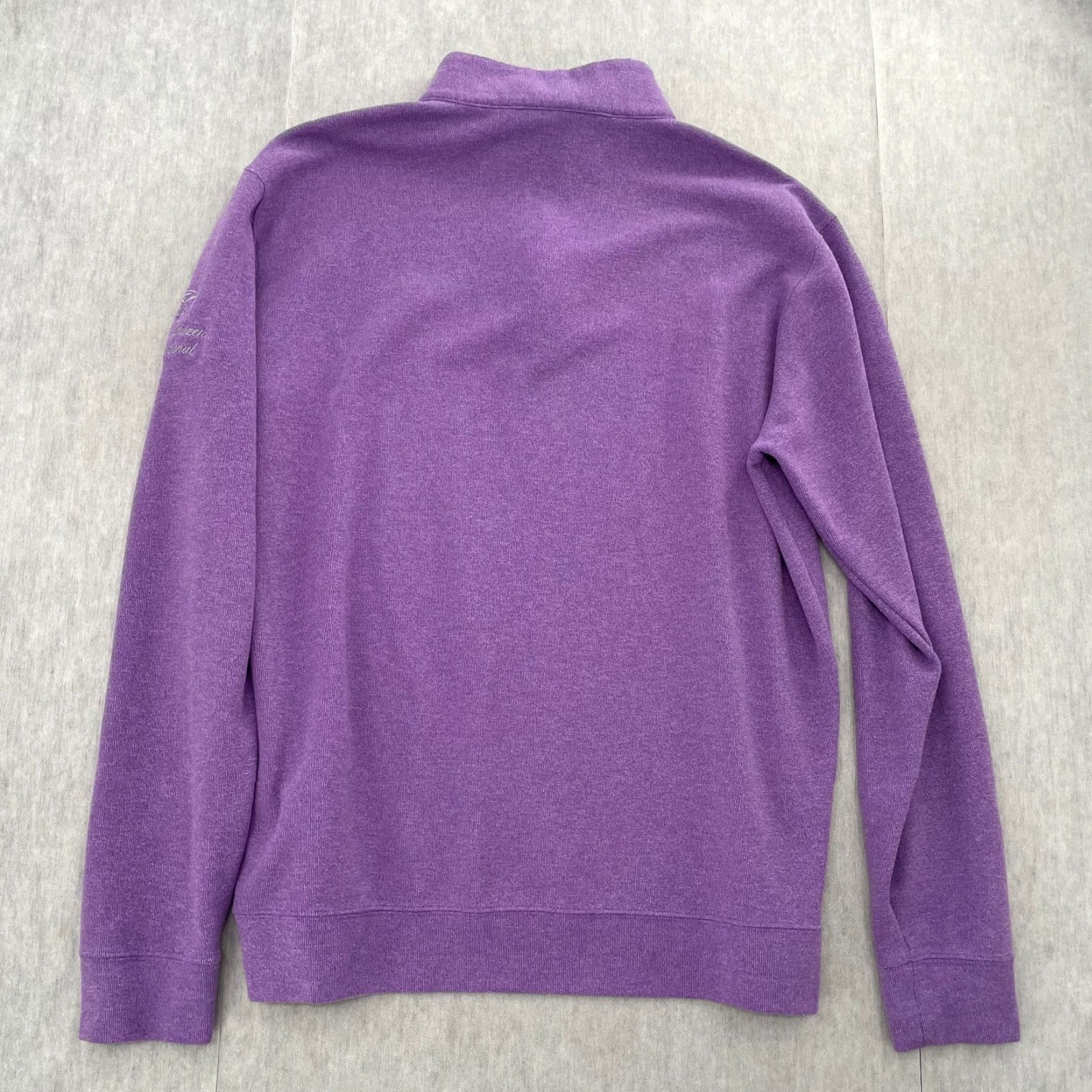 Peter Millar VINTAGE Peter Millar Sweater Adult Large Purple 1/4 Zip Golf Gene Sarazen Invitational L Mens Pullove r Size US L / EU 52-54 / 3 - 3 Thumbnail