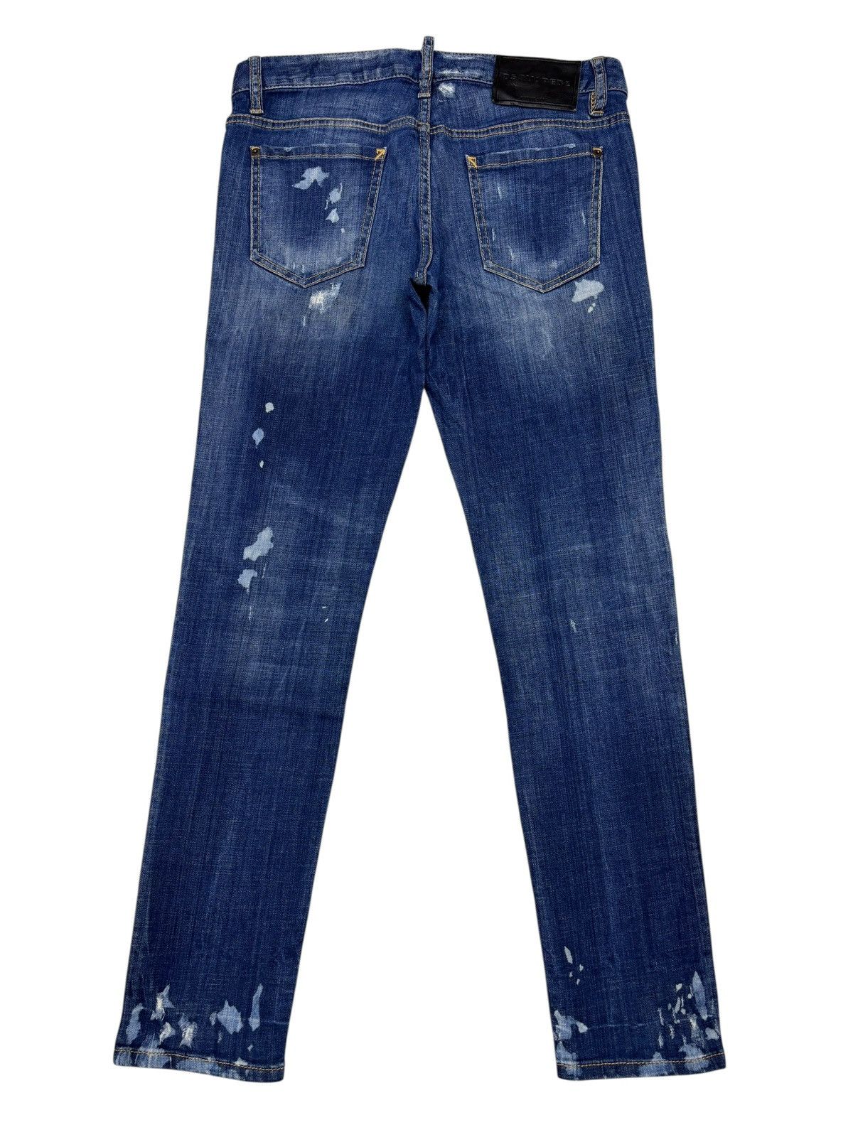 Dsquared2 Dsquared2 Distressed Paint Splatter Slim Straight Jeans Size US 32 / EU 48 - 8 Thumbnail