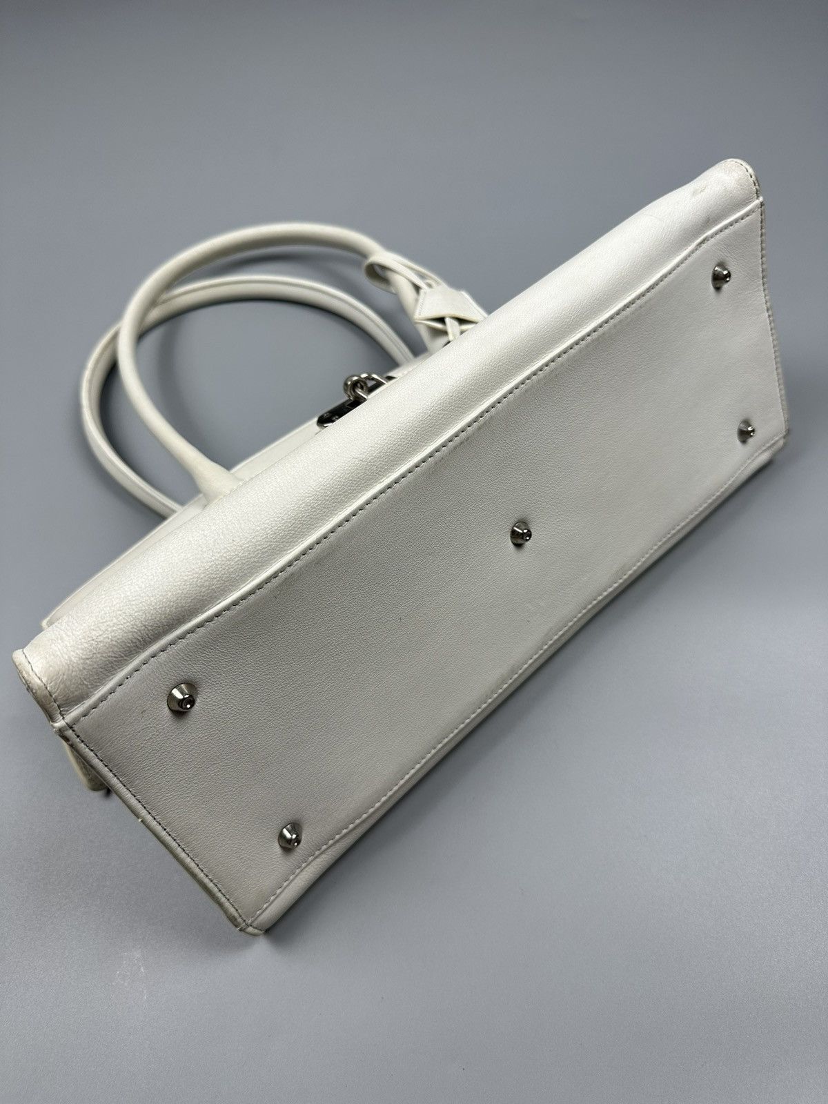 Designer × Japanese Brand Vintage Hamano Tokyo White Birkin Inspired By Hermes Size ONE SIZE - 11 Thumbnail