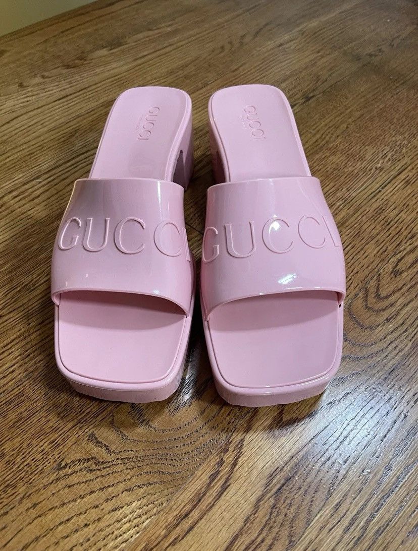 Gucci Gucci Patent Leather Sandals Heels Light Pink Women’s 39 Size US 9 / IT 39 - 14 Thumbnail