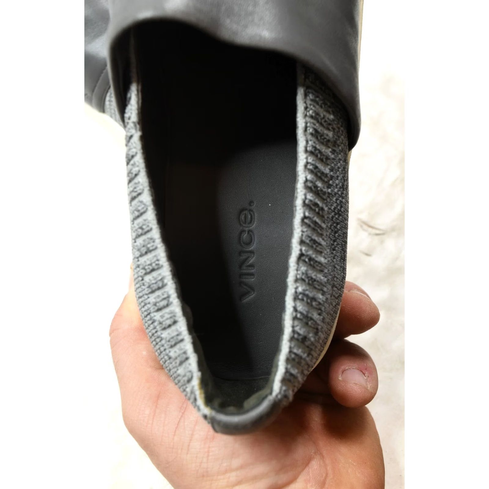 Vince Vince Ward Knit Platform Slip-on Sneakers Womens 7.5 Gray Comfort Casual Size US 8 / IT 38 - 7 Thumbnail