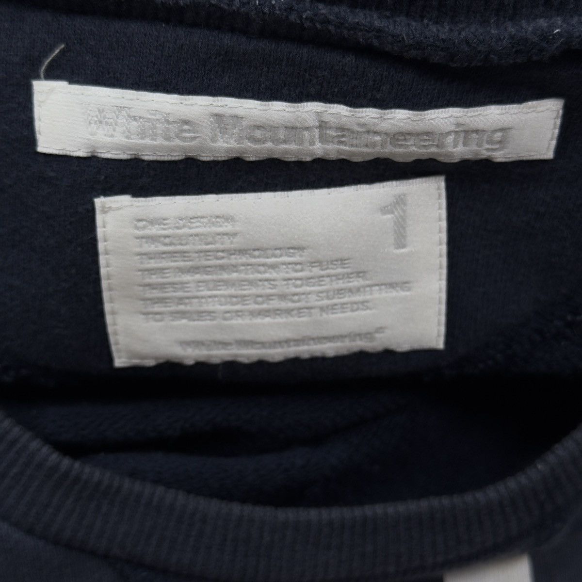White Mountaineering White Mountaineering Spell Out Logo Sweatshirt Size US M / EU 48-50 / 2 - 4 Thumbnail
