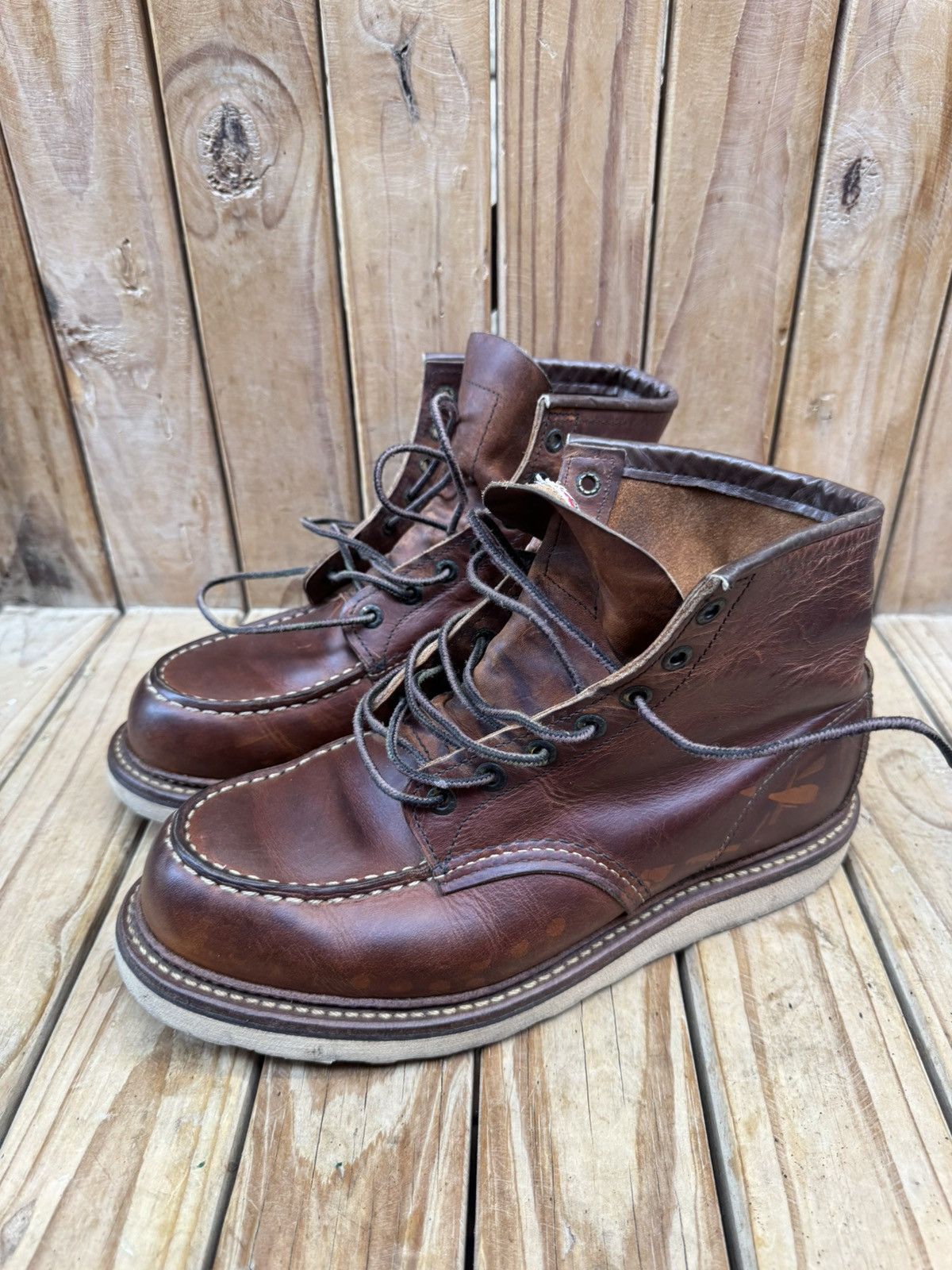Red Wing Red Wing 1907 Copper Rough Brown Boots UK 7.5 D | EUR 41.5 Size US 8.5 / EU 41-42 - 19 Thumbnail