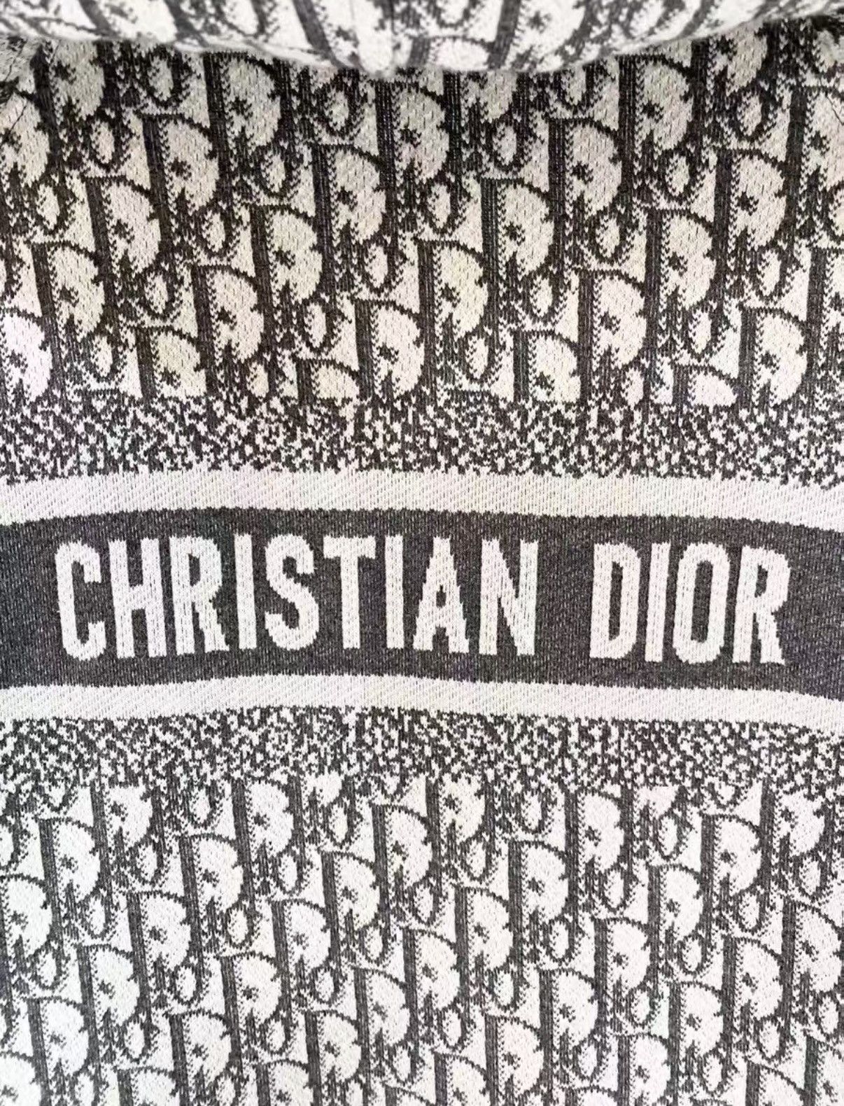 Dior Dior Classic Grey All-Over Zip-Up Hoodie Long sleeve J33 Size S / US 4 / IT 40 - 4 Thumbnail