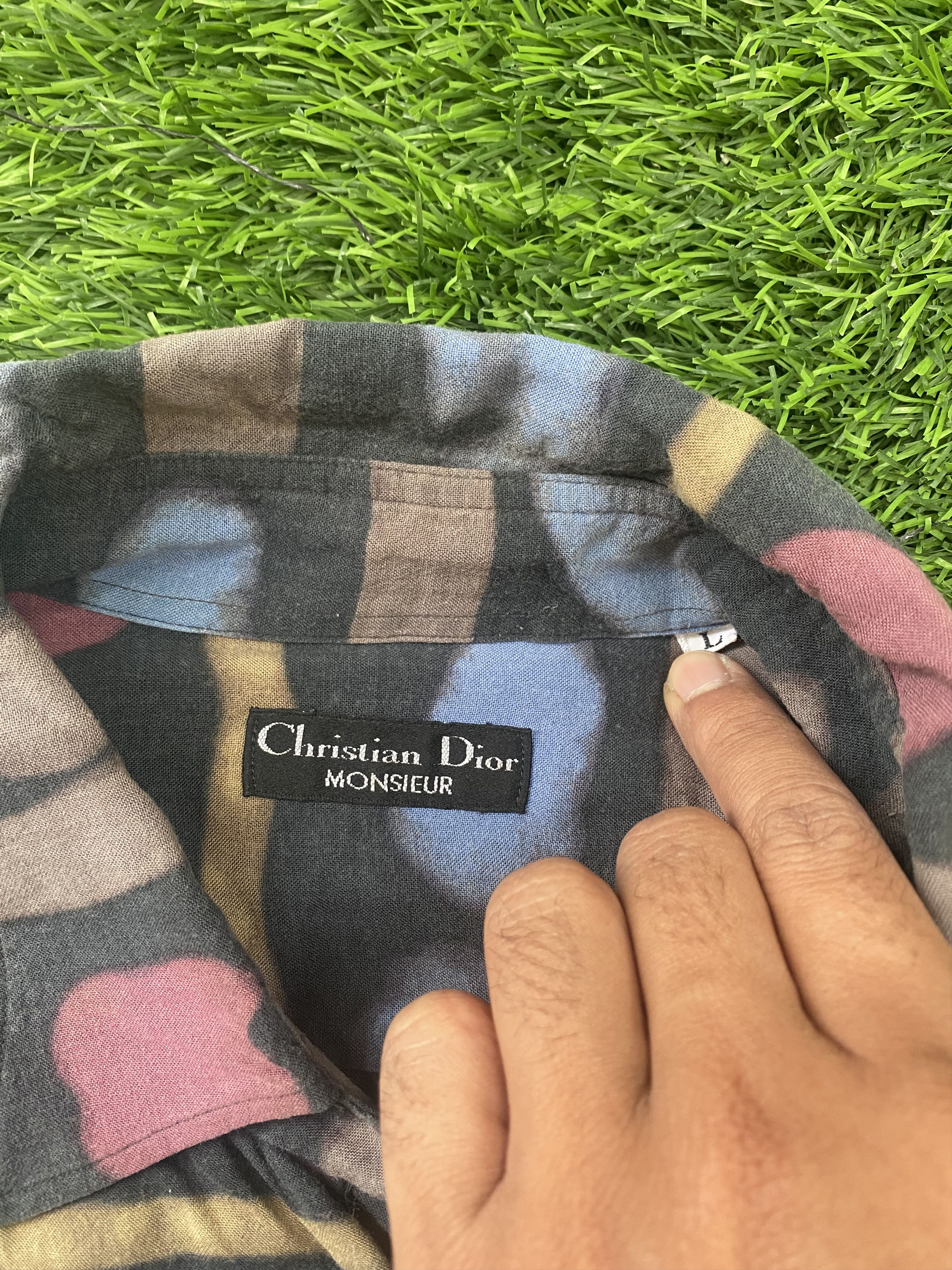 Christian Dior Monsieur Vintage Christian Dior Abstract Longsleeve Shirts Size US L / EU 52-54 / 3 - 3 Thumbnail