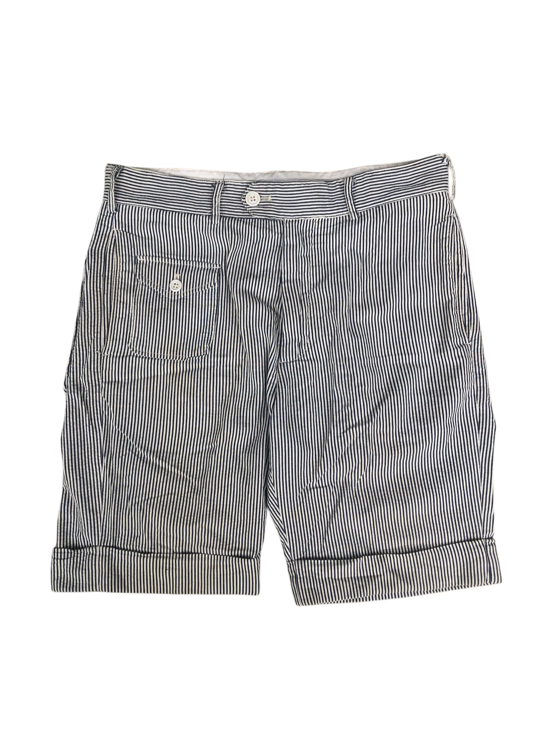 Beams Plus × Engineered Garments Engineered Garments x BEAMS Hickory Stripe Shorts Workwear Size US 32 / EU 48 - 1 Thumbnail