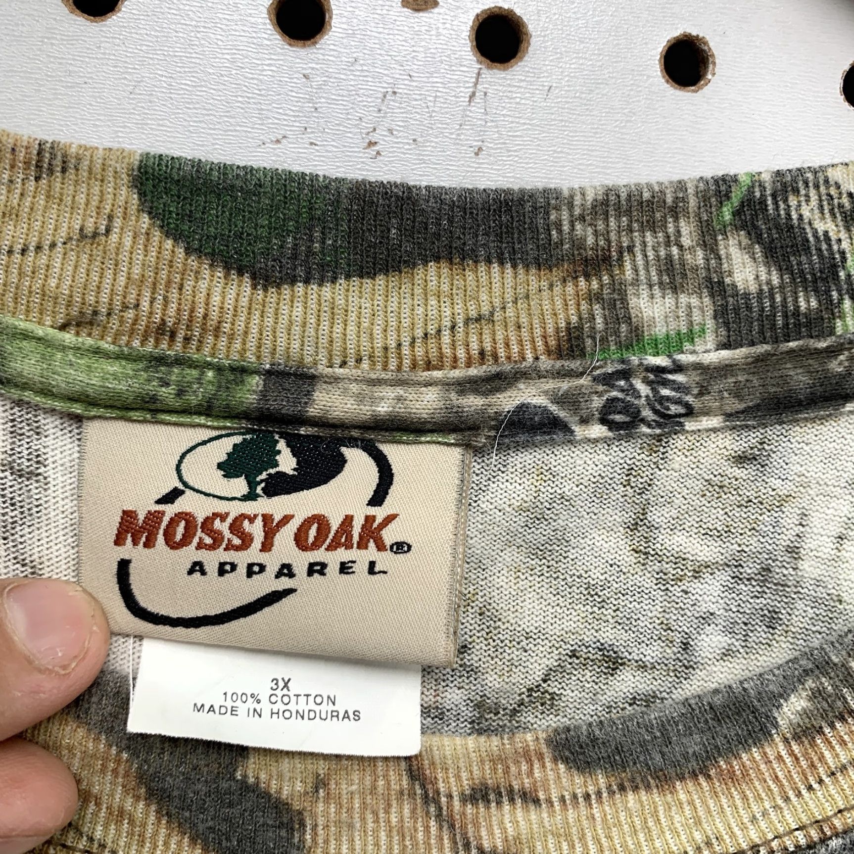 Vintage Mossy Oak Camouflage Shirt Mens 3XL Long Sleeve Green Camo Hunting Size US XXL / EU 58 / 5 - 5 Thumbnail