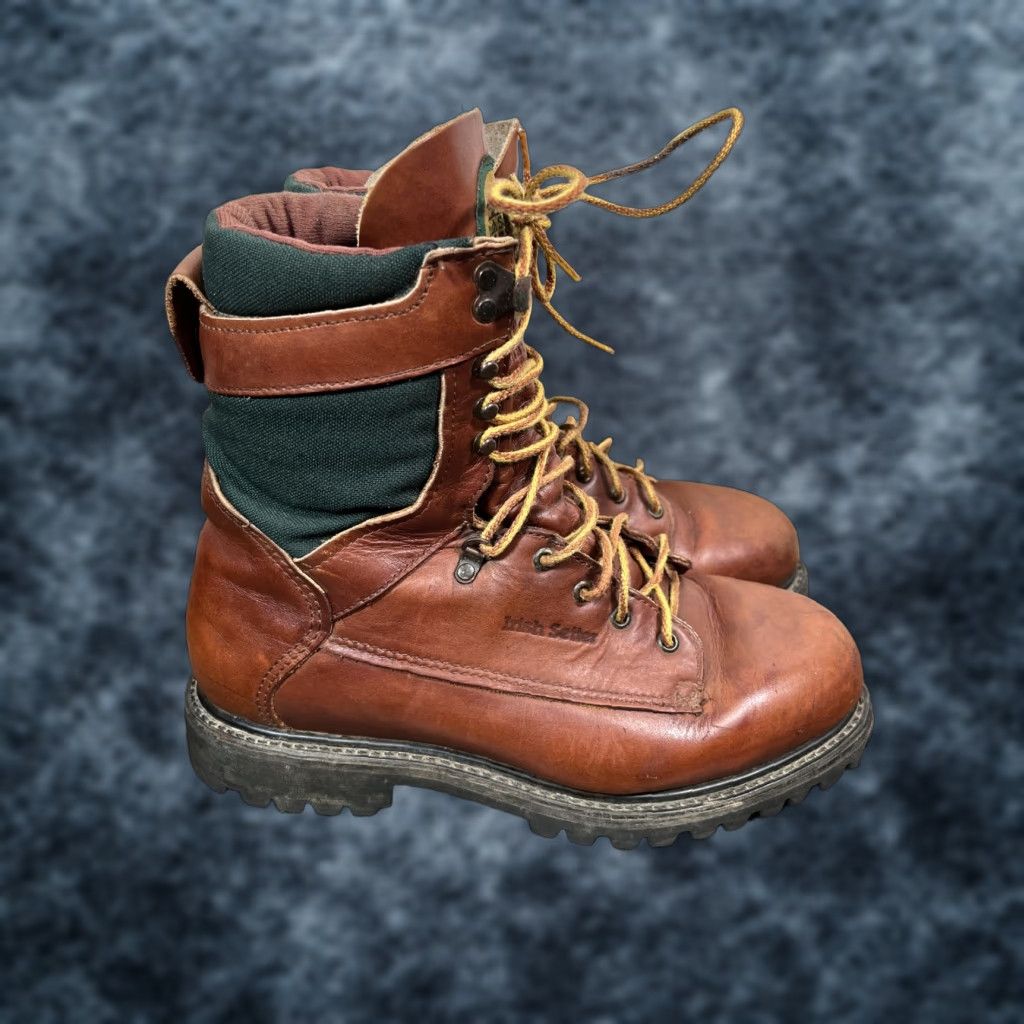 Vintage VINTAGE Irish Setter 09272 Boot Mens 8 EE Brown Leather Union Made In USA USA 90s Combat Leather Sole Mens Size US 8 / EU 41 - 1 Thumbnail