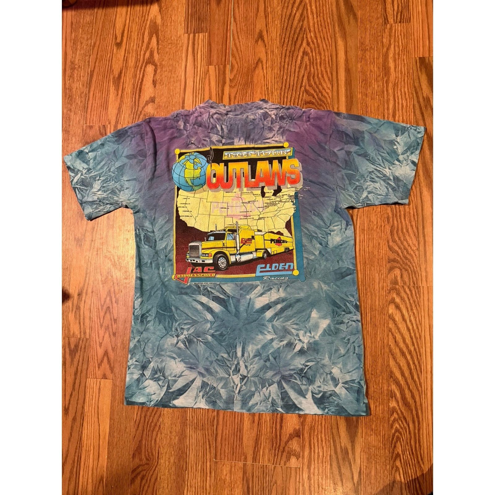 All Sport True Vintage World of Outlaws Tie Dye Size US XL / EU 56 / 4 - 3 Thumbnail