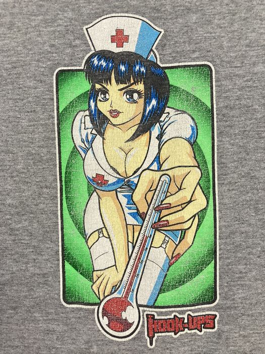 Vintage Anime Girl Hook Ups Skate Brand Cartoon Hookups Hook-Ups