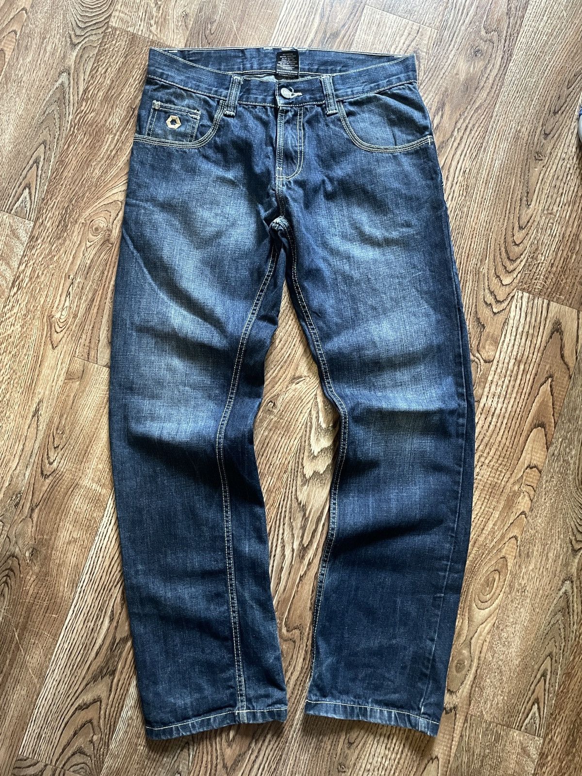 Southpole Crazy Vintage Y2K Baggy Southpole Jeans Skater Opium Size US 31 - 6 Thumbnail