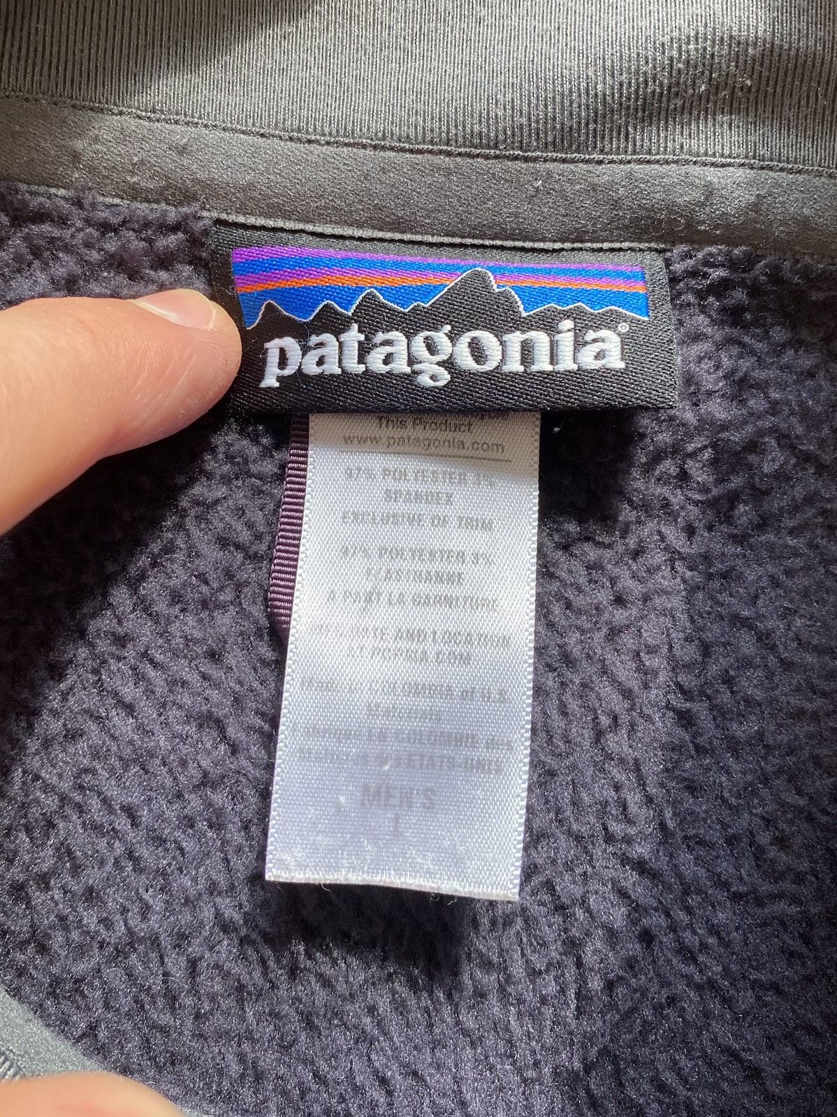 Patagonia Patagonia Full Zip Fleece Stretch Jacket Blue Men's Size L Size US L / EU 52-54 / 3 - 3 Thumbnail