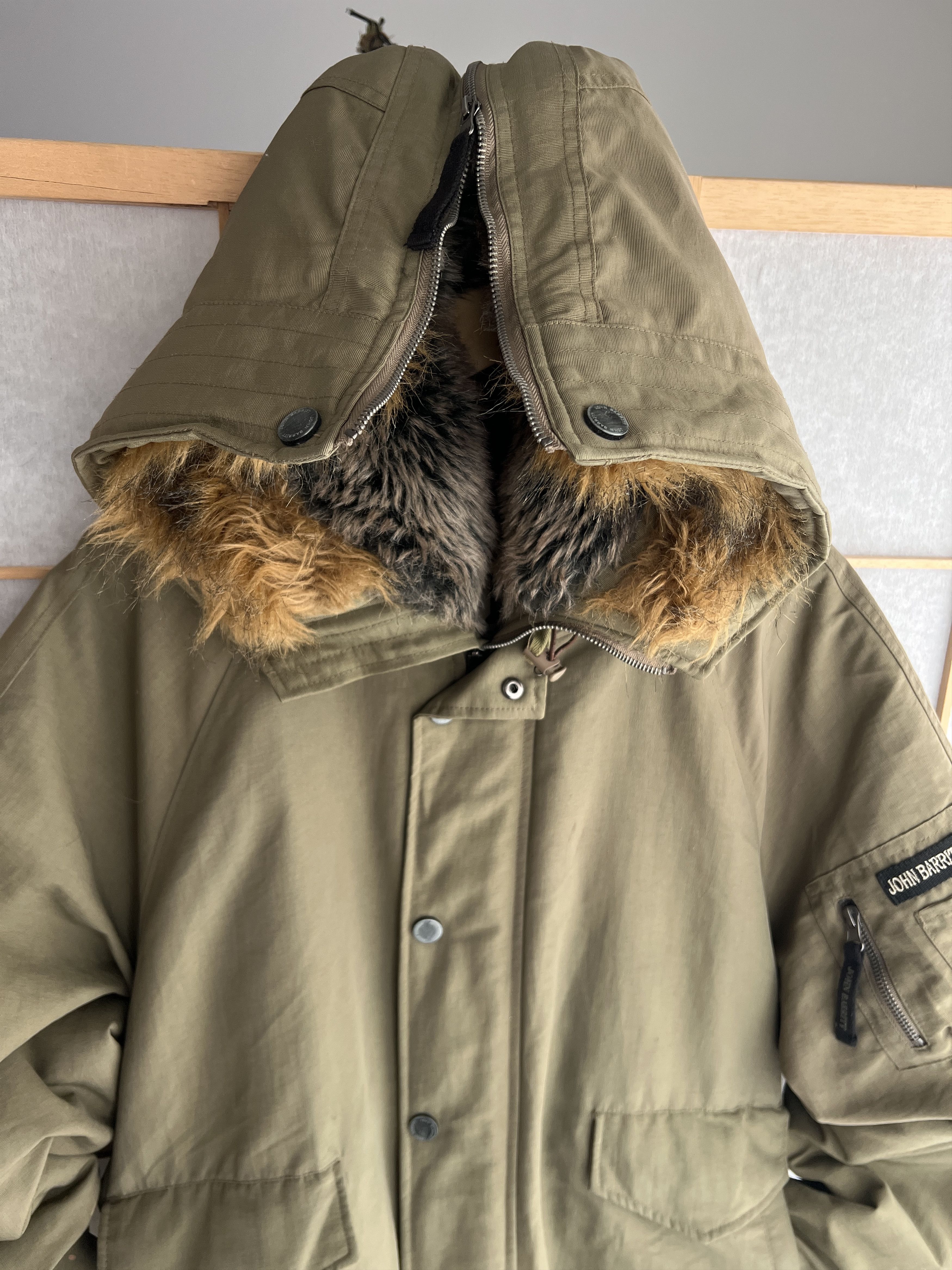 Le Grande Bleu (L.G.B.) Avant garde vintage faux fur hood bomber jacket y2k cropped Size US L / EU 52-54 / 3 - 12 Thumbnail