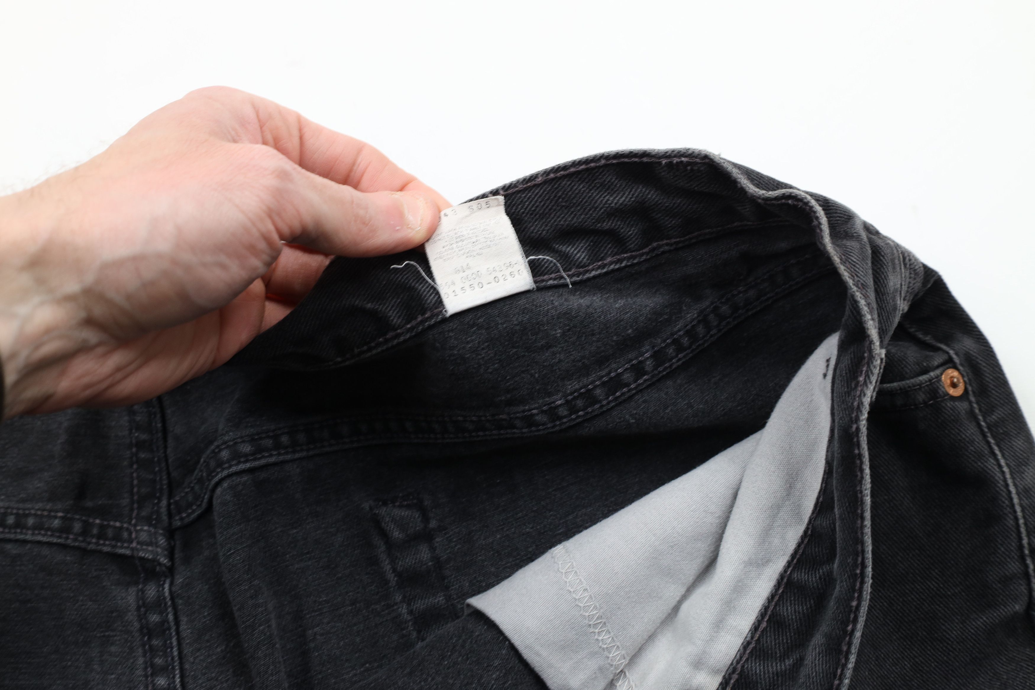 Levi's × Vintage Vintage Y2K 2000 Levis 550 Relaxed Fit Denim Jeans Black USA Size US 44 / EU 60 - 10 Thumbnail