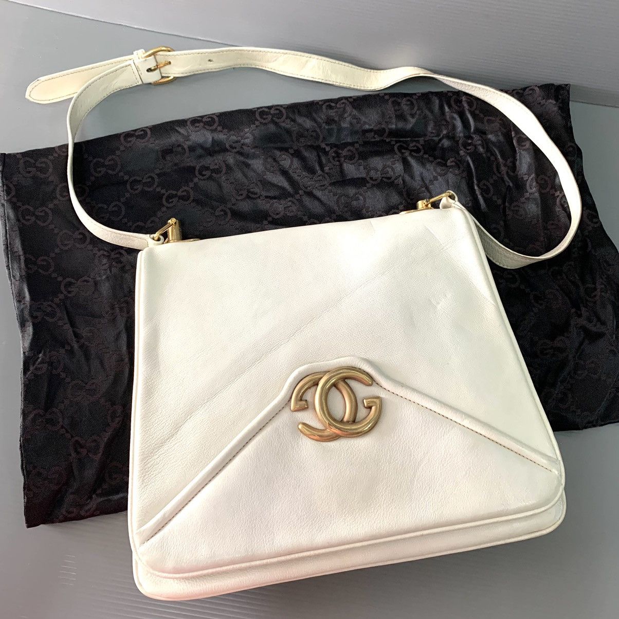 Gucci Gucci GG White Leather Shoulder Limited Bag Size ONE SIZE - 20 Thumbnail
