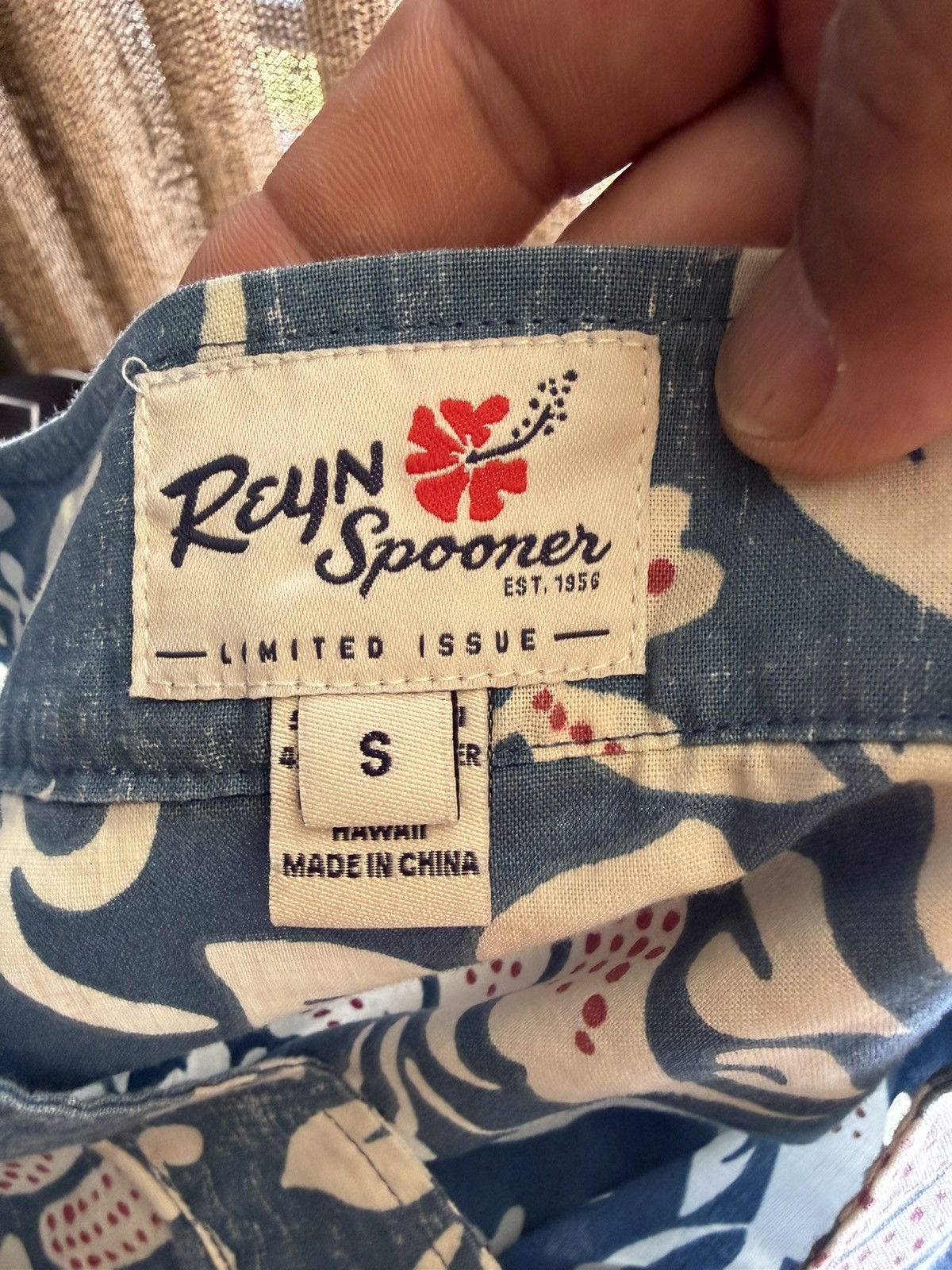 Reyn Spooner Reyn Spooner Tunic Women's S Hawaiian Blouse Blue/White Size S / US 4 / IT 40 - 4 Thumbnail