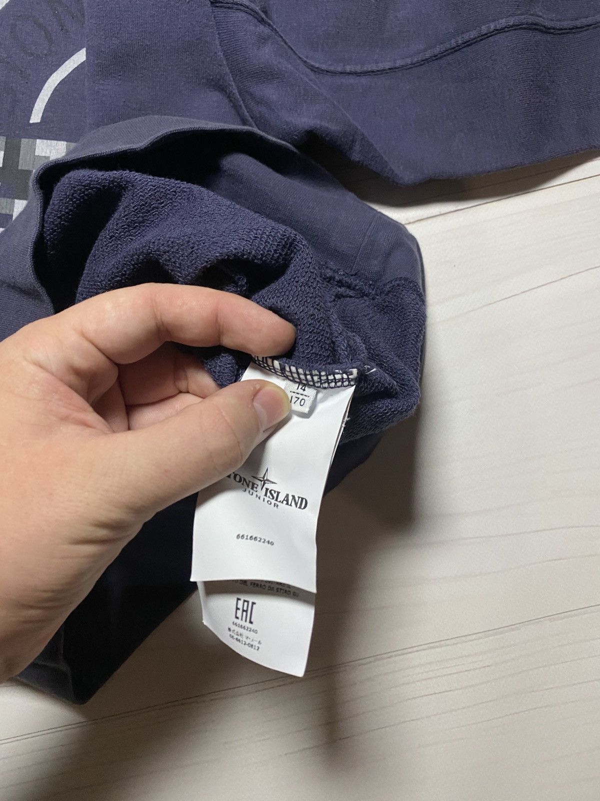Stone Island Stone Island Junior Pixelated Compass Logo y2k sweatshirt Size US XS / EU 42 / 0 - 15 Thumbnail