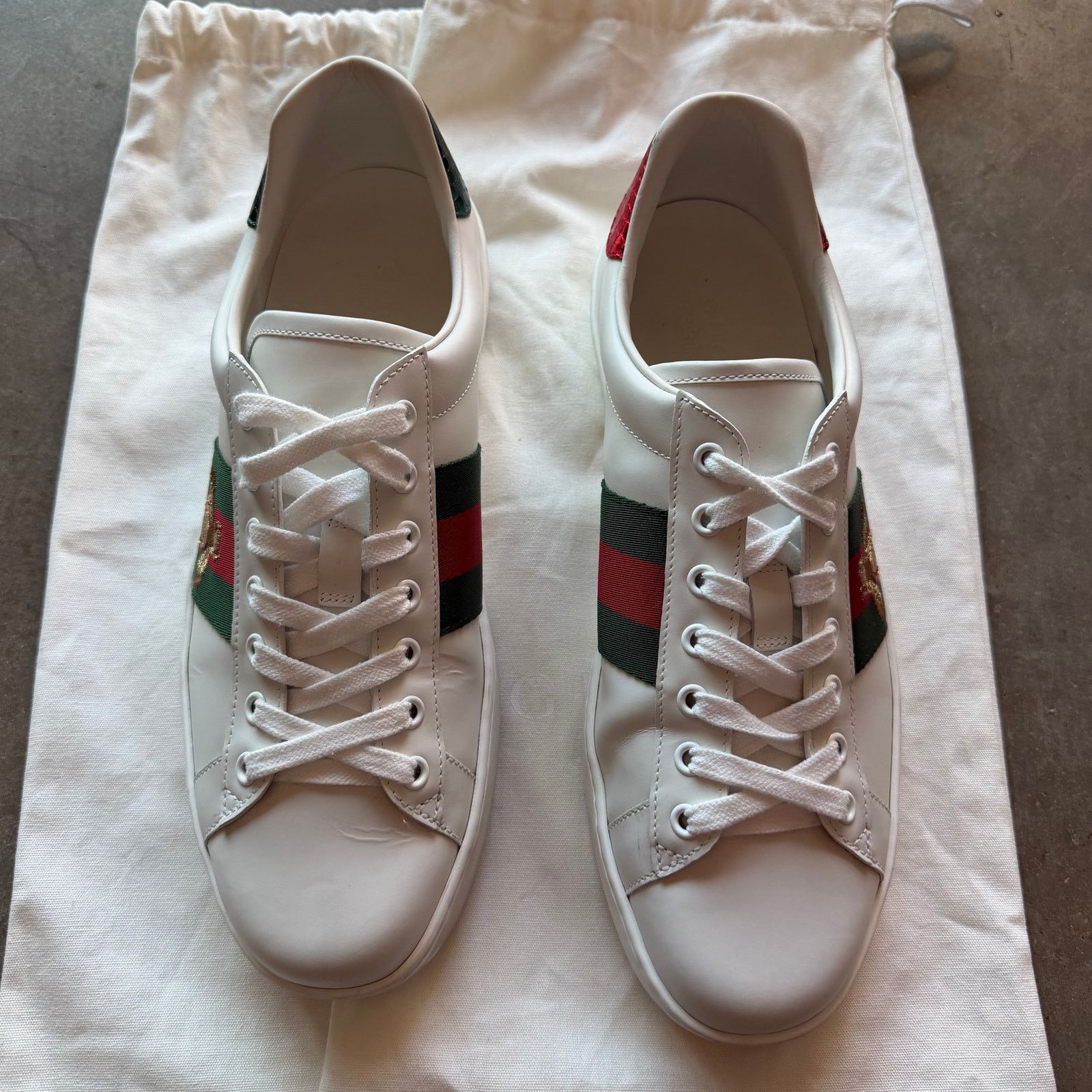 Gucci Gucci Ace Sneaker Embroidered Bees Size US 8.5 / EU 41-42 - 4 Thumbnail