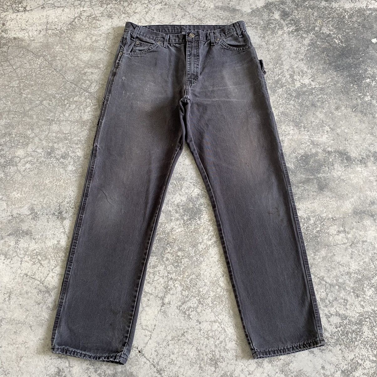 Dickies Vintage Dickies Faded Black Carpenter Work Pants Size US 36 / EU 52 - 1 Thumbnail