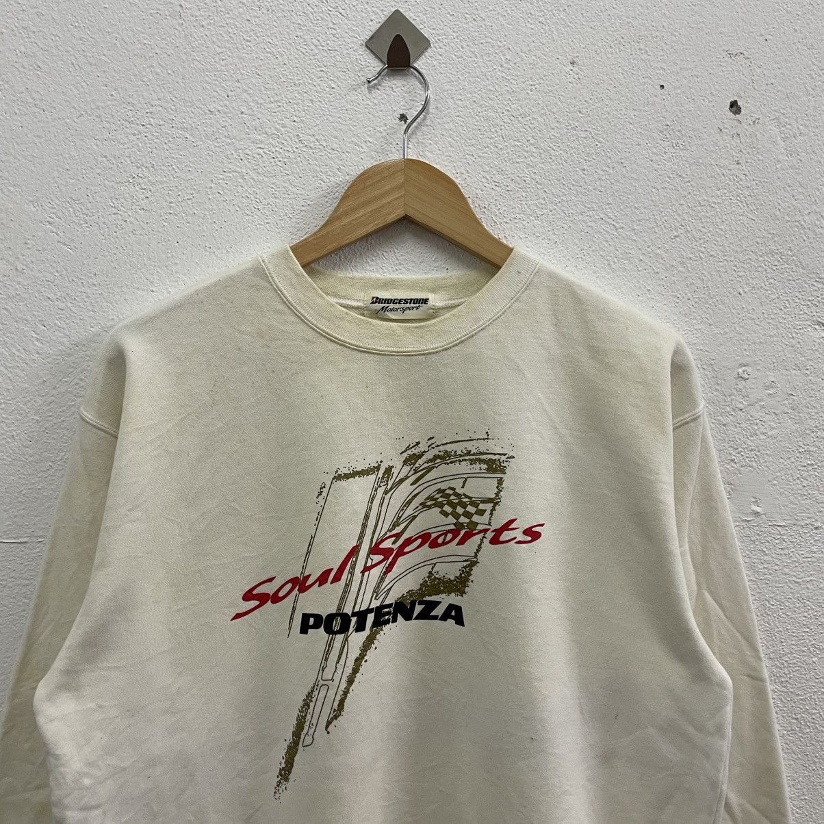 Japanese Brand × Vintage 🔥🇯🇵Vintage Bridgestone Potenza Sports Big Logo Sweatshirts Size US M / EU 48-50 / 2 - 4 Thumbnail