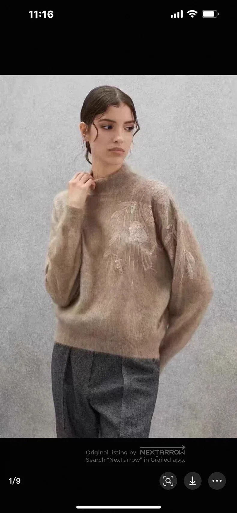 Brunello Cucinelli Brunello Cucinelli Women's knit sweater, new wool Size M / US 6-8 / IT 42-44 - 9 Thumbnail