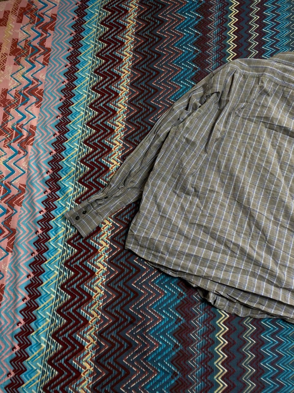 Vintage × Yves Saint Laurent Yves Saint Laurent YSL Mens Long Sleeve Striped Shirt Size US XXL / EU 58 / 5 - 8 Thumbnail