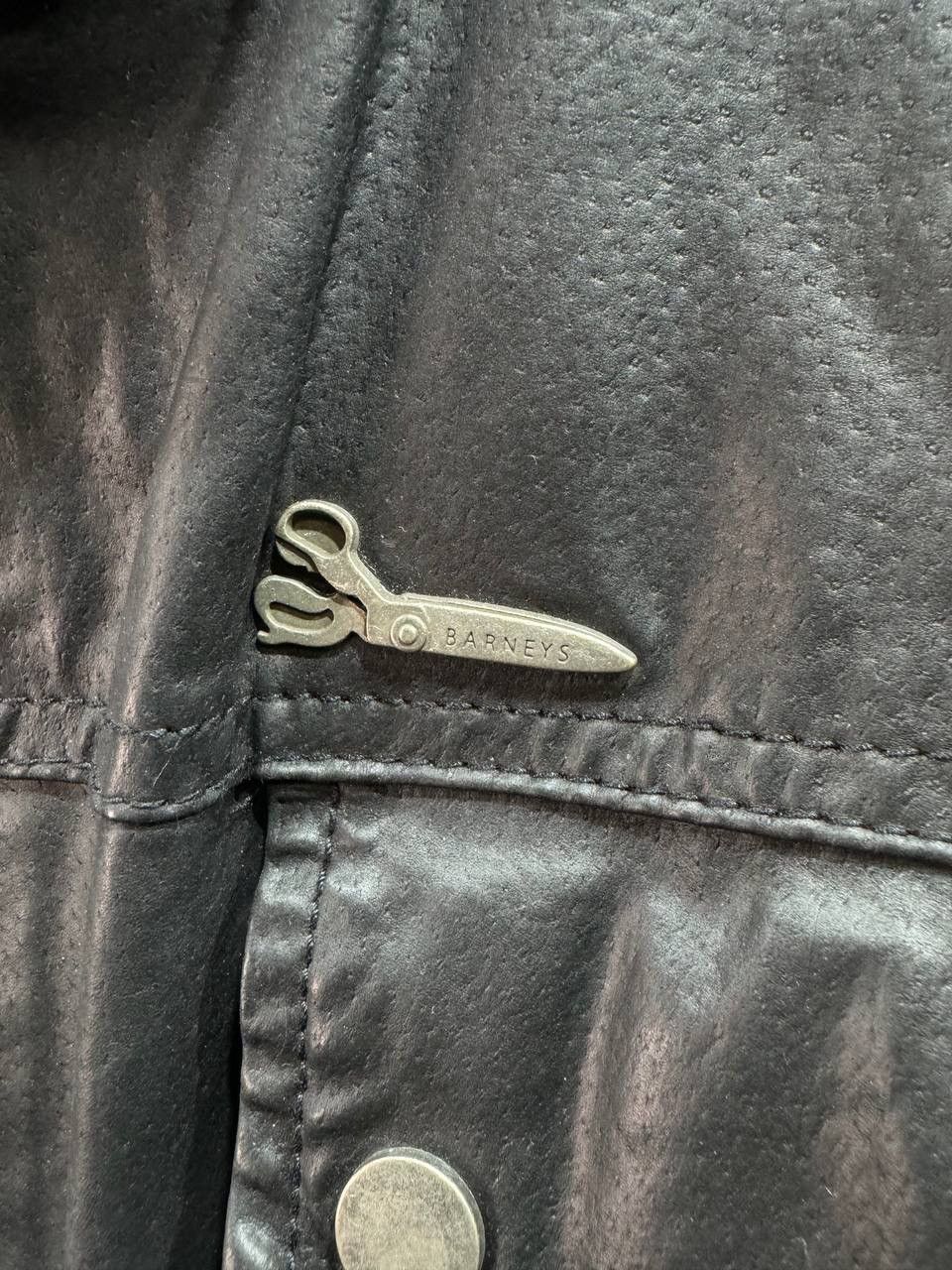 Other Barneys Originals Men's Multipocket Black Leather Jackets Size US XL / EU 56 / 4 - 3 Thumbnail