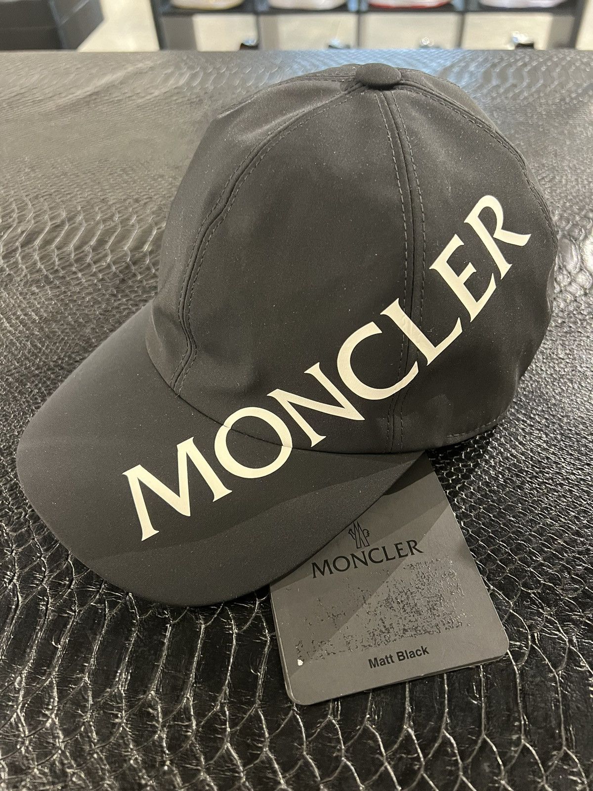image of Moncler “Shell” Baseball Cap in Black, Men's