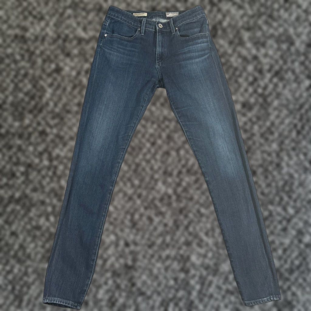 Vintage AG Adriano Goldschmied Jeans Womens 29 Regular High Rise Skinny 5-Pocket Blue Denim Size 29" - 1 Thumbnail