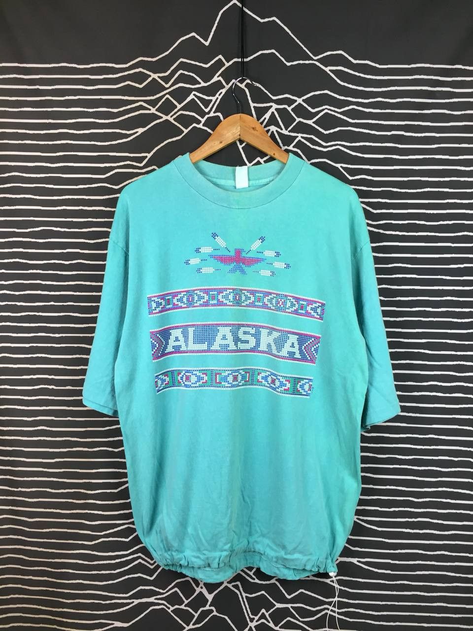 Vintage Vtg 90s Alaska Native Geometric Tribal Made in Usa Tee Size US L / EU 52-54 / 3 - 2 Thumbnail