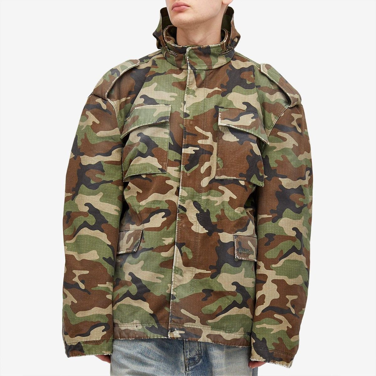 Balenciaga 💥SIZE XL💥Camo Cargo Jacket Size US L / EU 52-54 / 3 - 2 Thumbnail