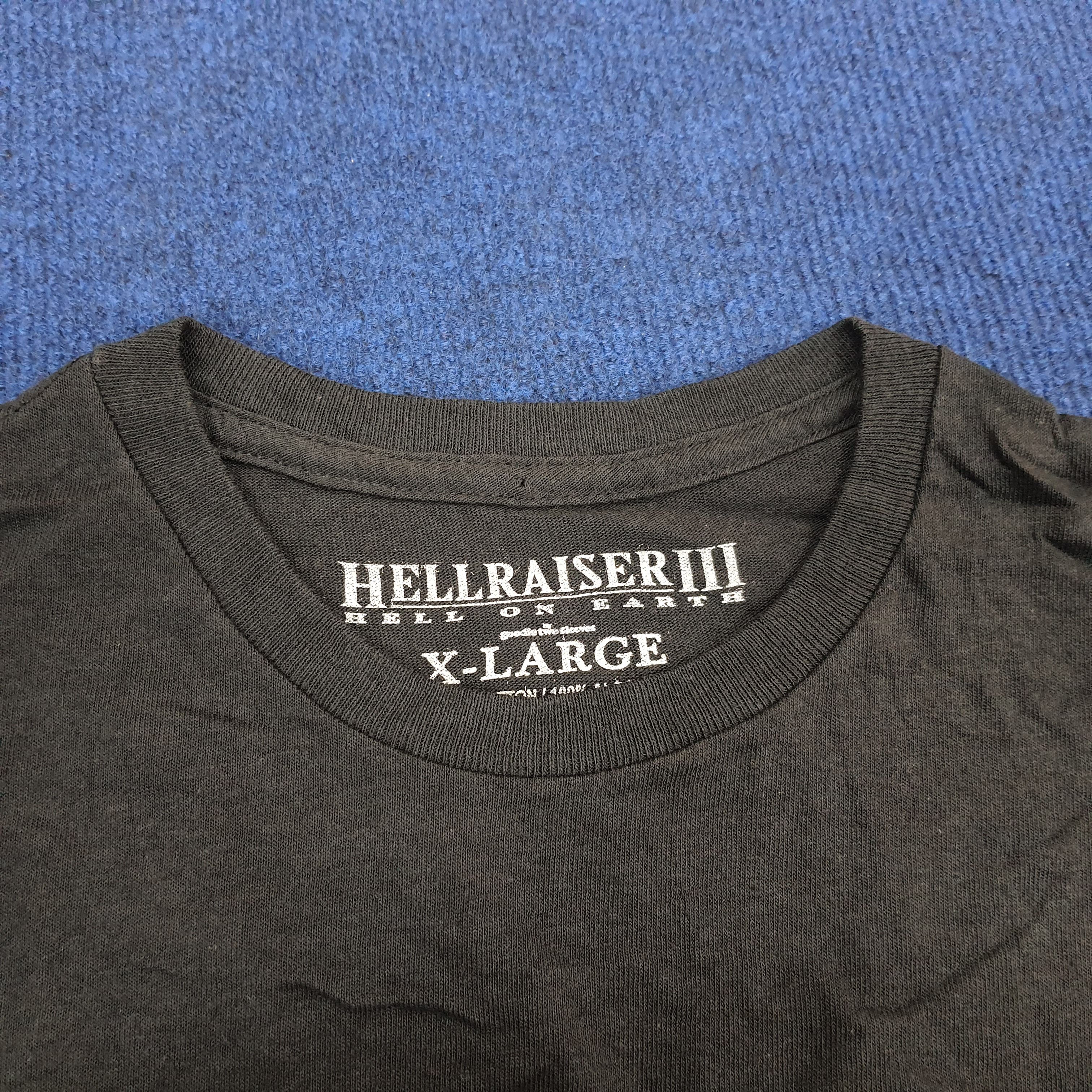 Vintage Vintage HELLRAISER III Hell On Earth American Movie T-shirt Size US XL / EU 56 / 4 - 4 Thumbnail