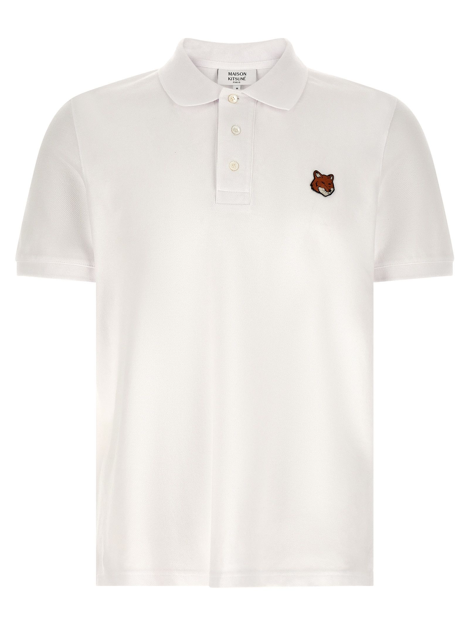 Maison Kitsune 'Fox Head' Polo Shirt Size US L / EU 52-54 / 3 - 1 Thumbnail