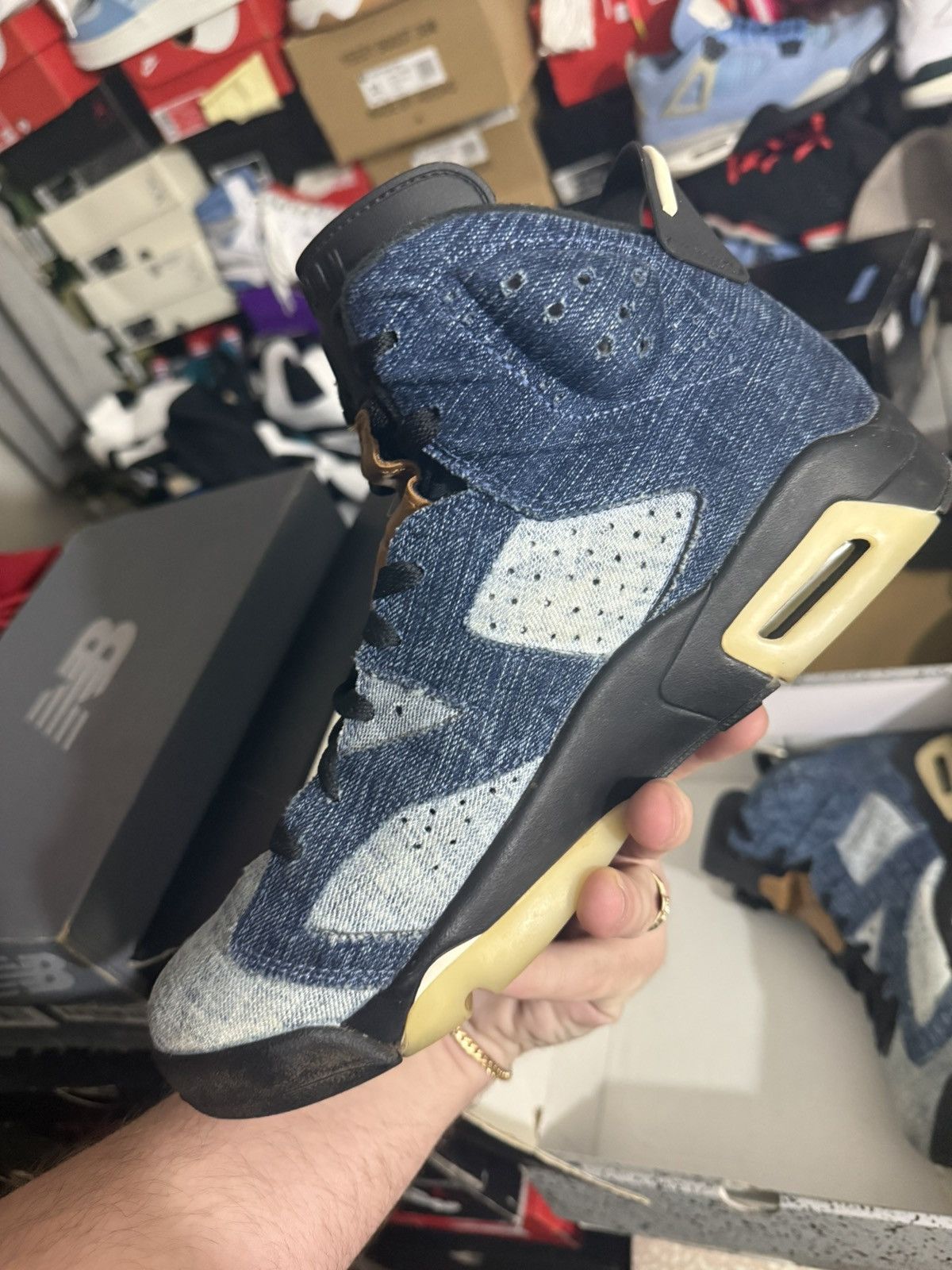 Jordan Brand Jordan retro 6 denim sz 9.5 Size US 9.5 / EU 42-43 - 3 Thumbnail