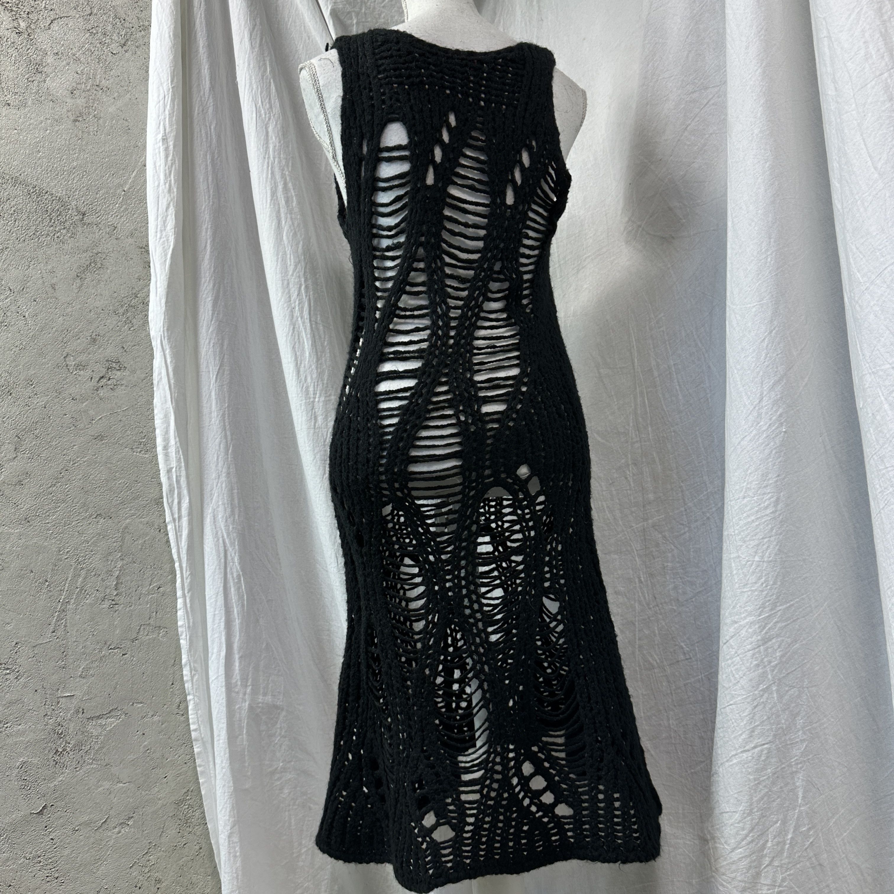 Miss Sixty Vintage Miss Sixty Crochet Distressed 00s Dress Size L / US 10 / IT 46 - 8 Thumbnail