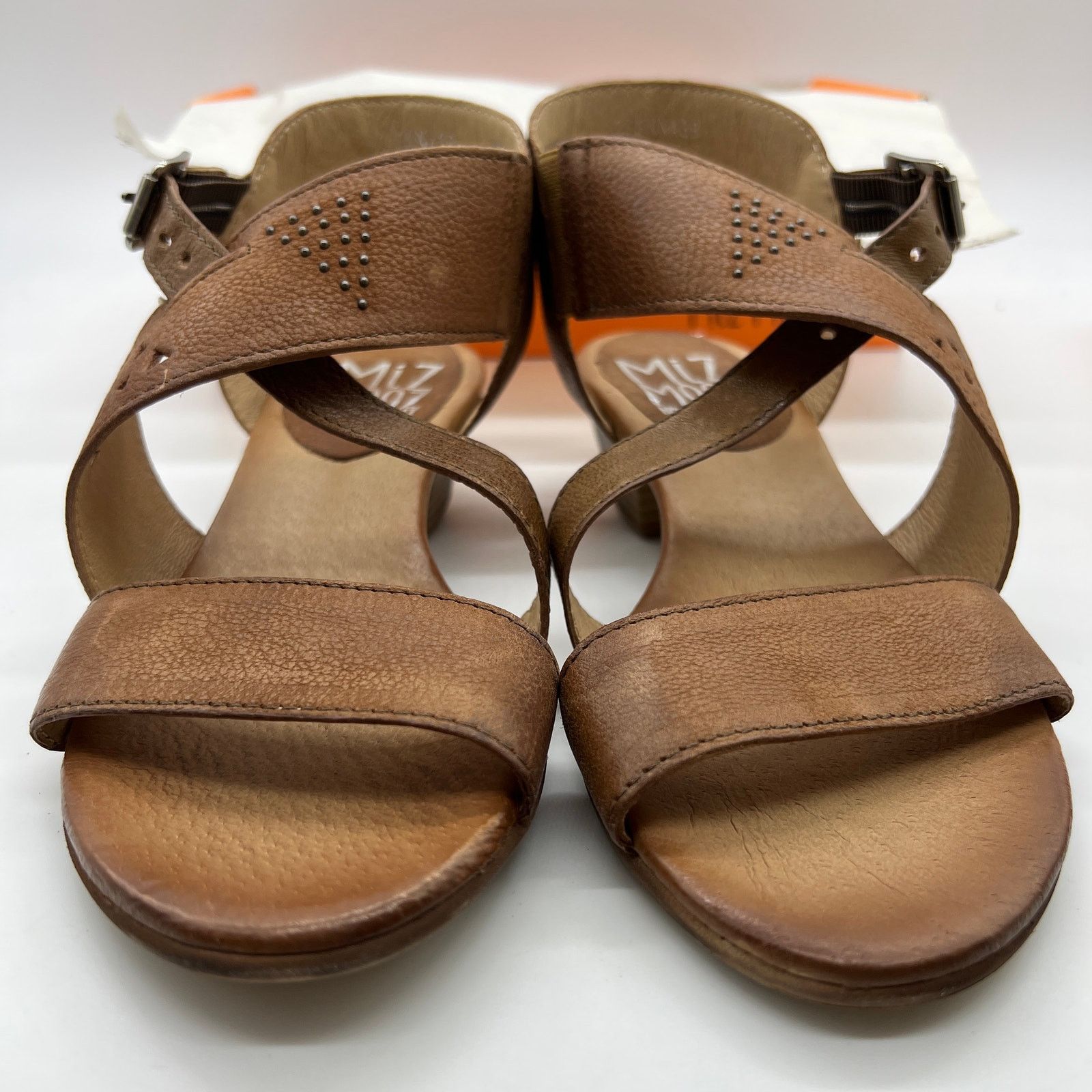 Other Miz Mooz Leather Heeled Sandals Womens Size 7.5 Brown Cienna Size US 7.5 / IT 37.5 - 3 Thumbnail