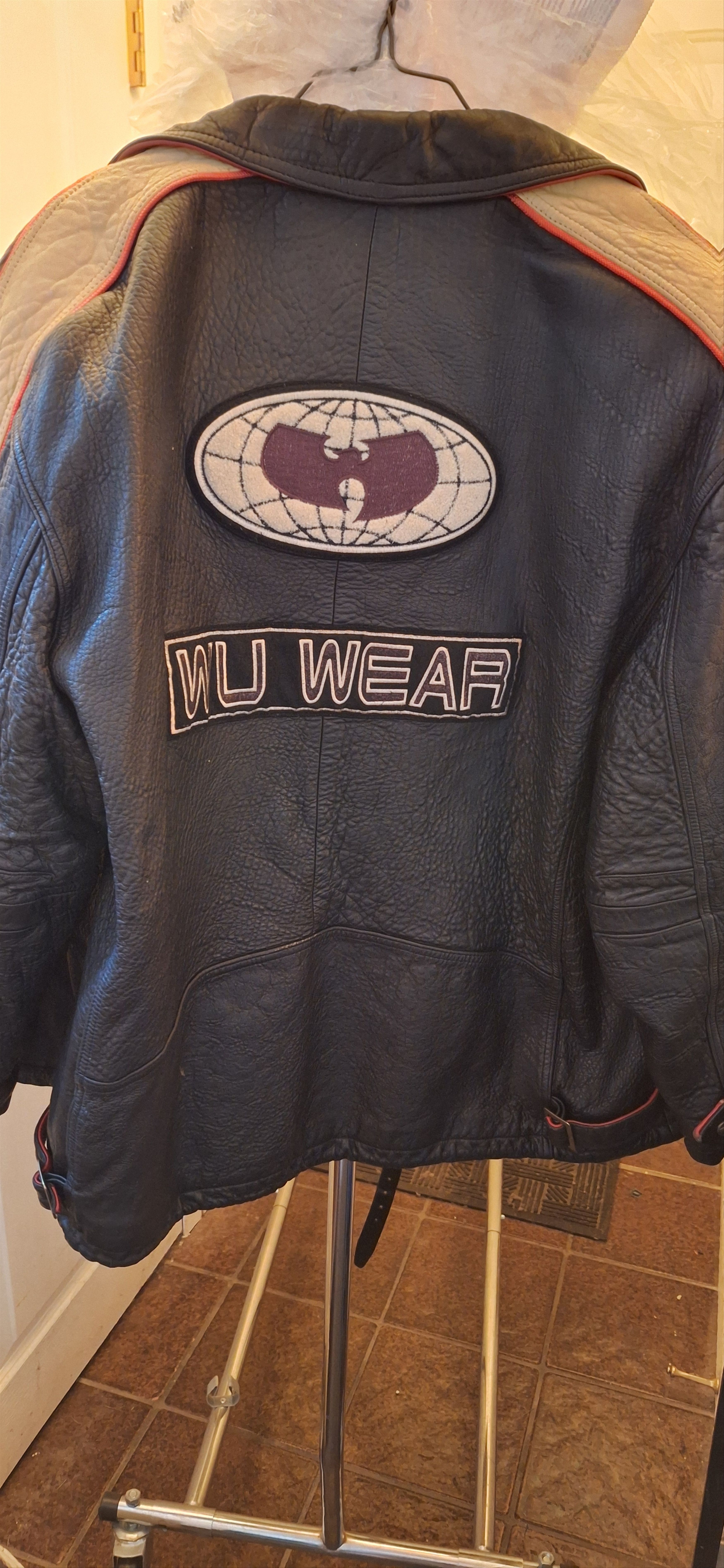 Wu-Tang Clan Wu-Wear Rihanna Leather Bomber Jacket 1990's Size US XXL / EU 58 / 5 - 4 Thumbnail