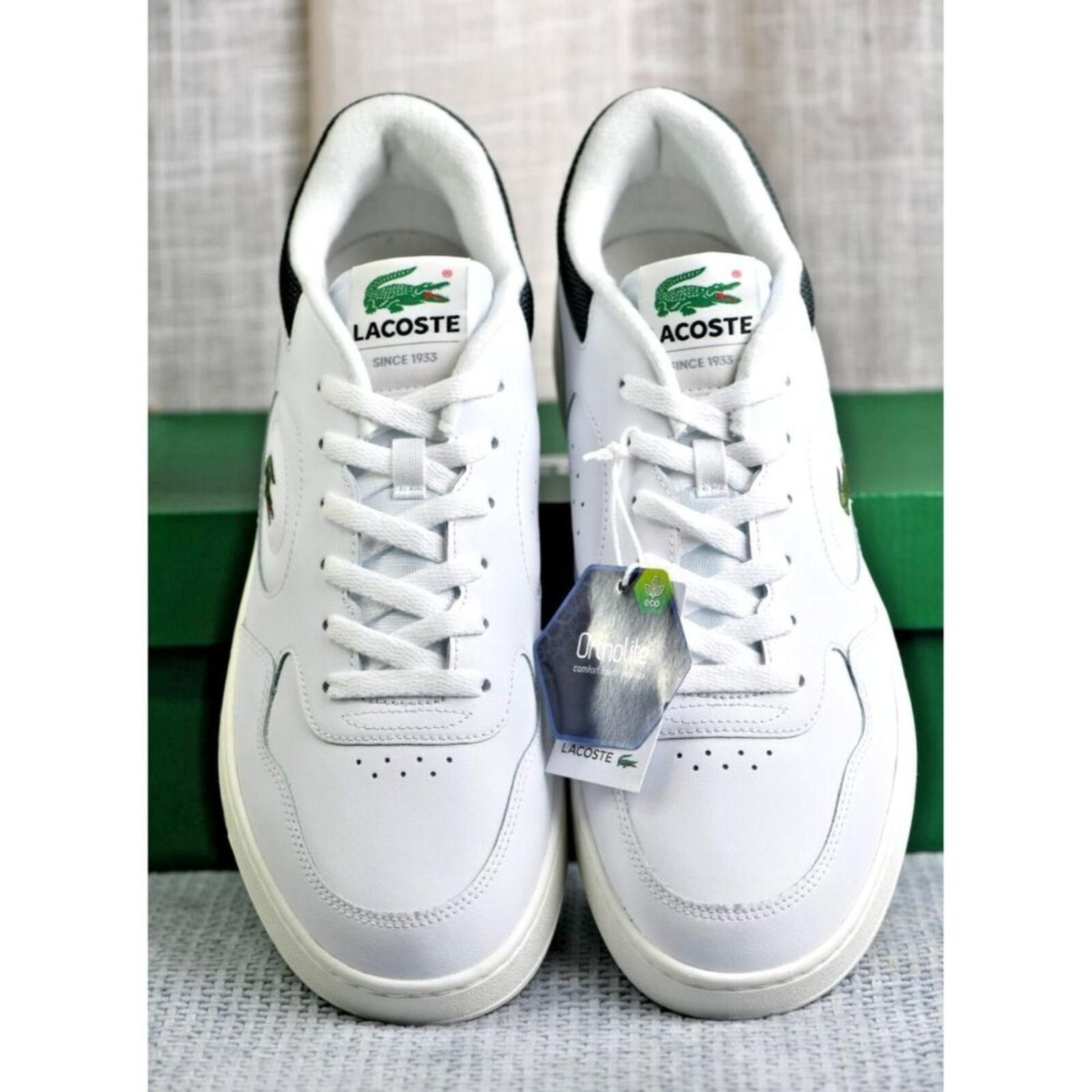 Lacoste LaCoste Lineset 223 Leather | White/Dark Green Size US 11 / EU 44 - 9 Thumbnail