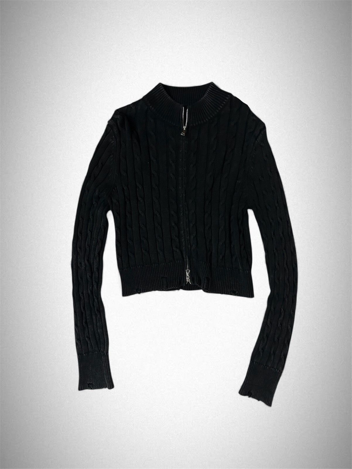 Cider CIDER cable knit high neck solid ripped Size M / US 6-8 / IT 42-44 - 1 Thumbnail