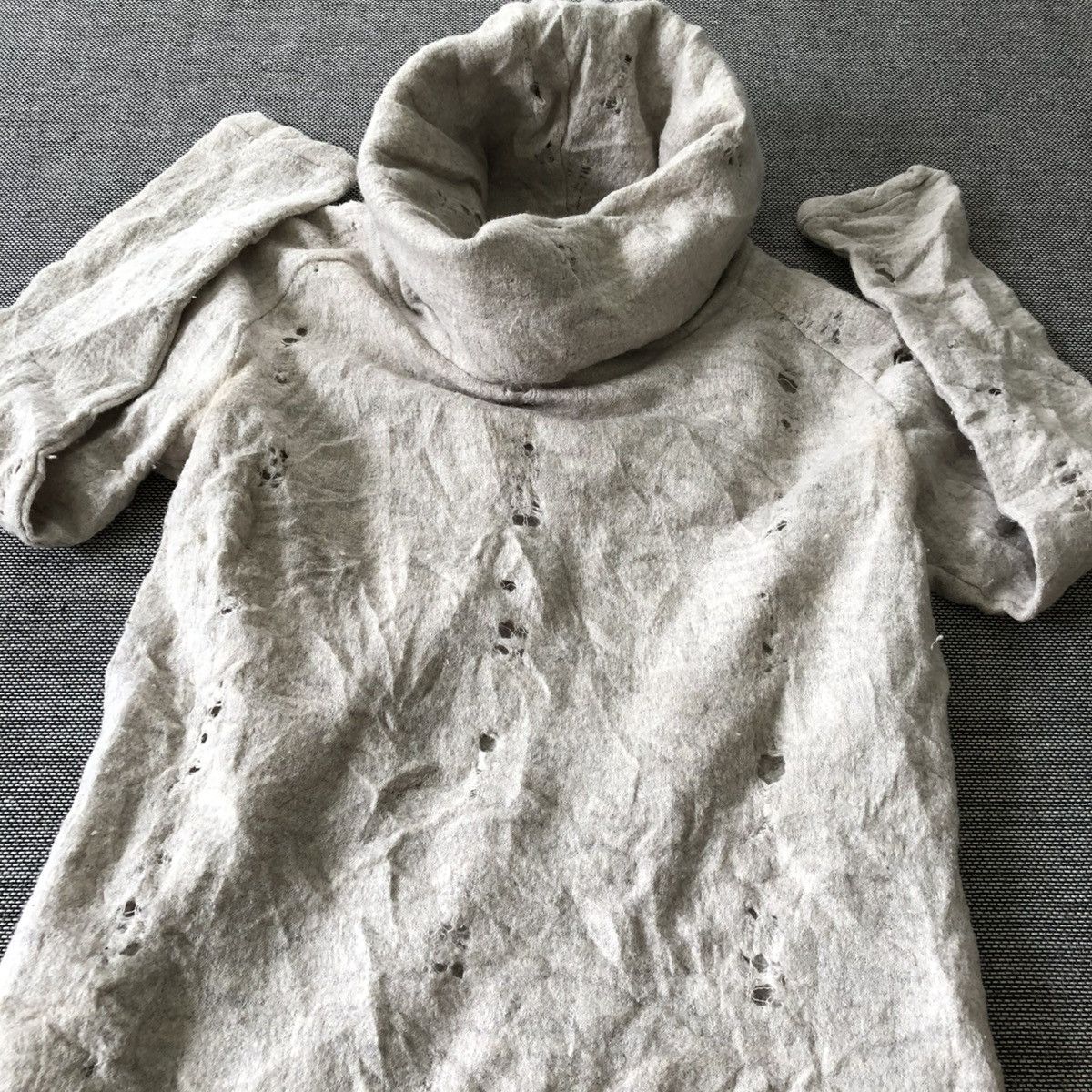 Maison MIHARA YASUHIRO MIHARAYASUHIRO Distressed Style Loungewear Cowl Neck Sweater Size M / US 6-8 / IT 42-44 - 5 Thumbnail