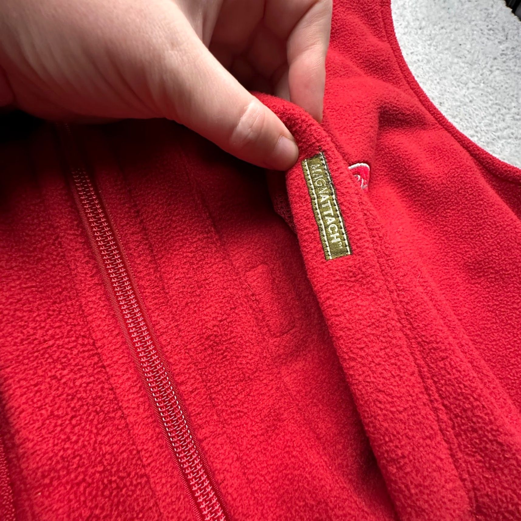 Vintage Drake Clothing Company Magnattach Alabama Crimson Tide Fleece Vest Mens XL Vest Mens XL Red Size US XL / EU 56 / 4 - 7 Thumbnail