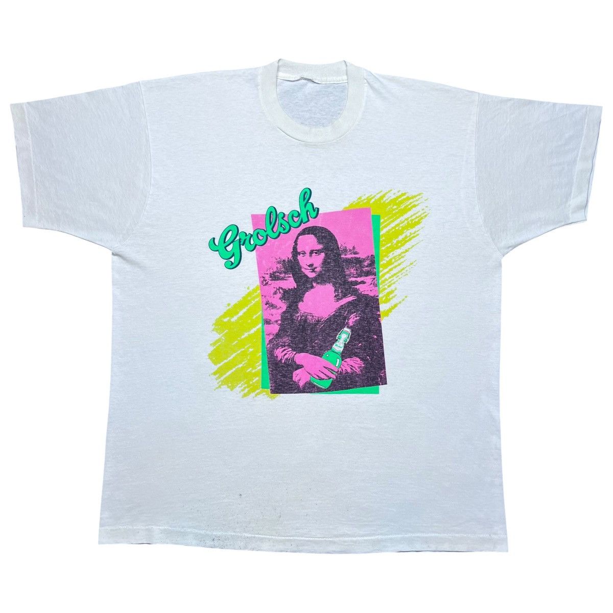 Other Vintage 1990s Grolsch Beer Company Mona Lisa Art T-Shirt Size US XL / EU 56 / 4 - 1 Thumbnail