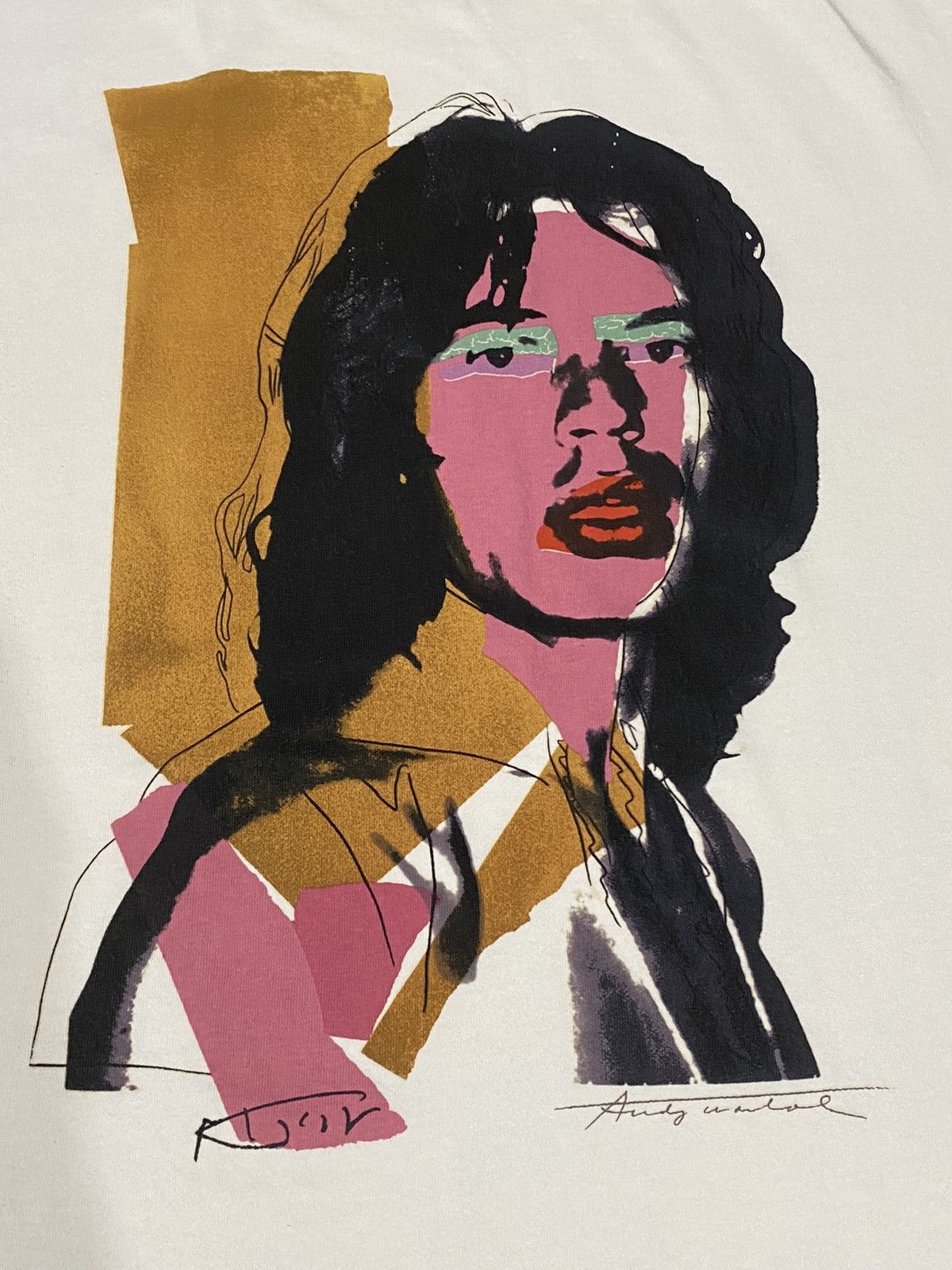 Andy Warhol × The Rolling Stones × Uniqlo RARE UNIQLO ANDY WARHOL MICK JAGGER WHITE TEE Size US XL / EU 56 / 4 - 3 Thumbnail