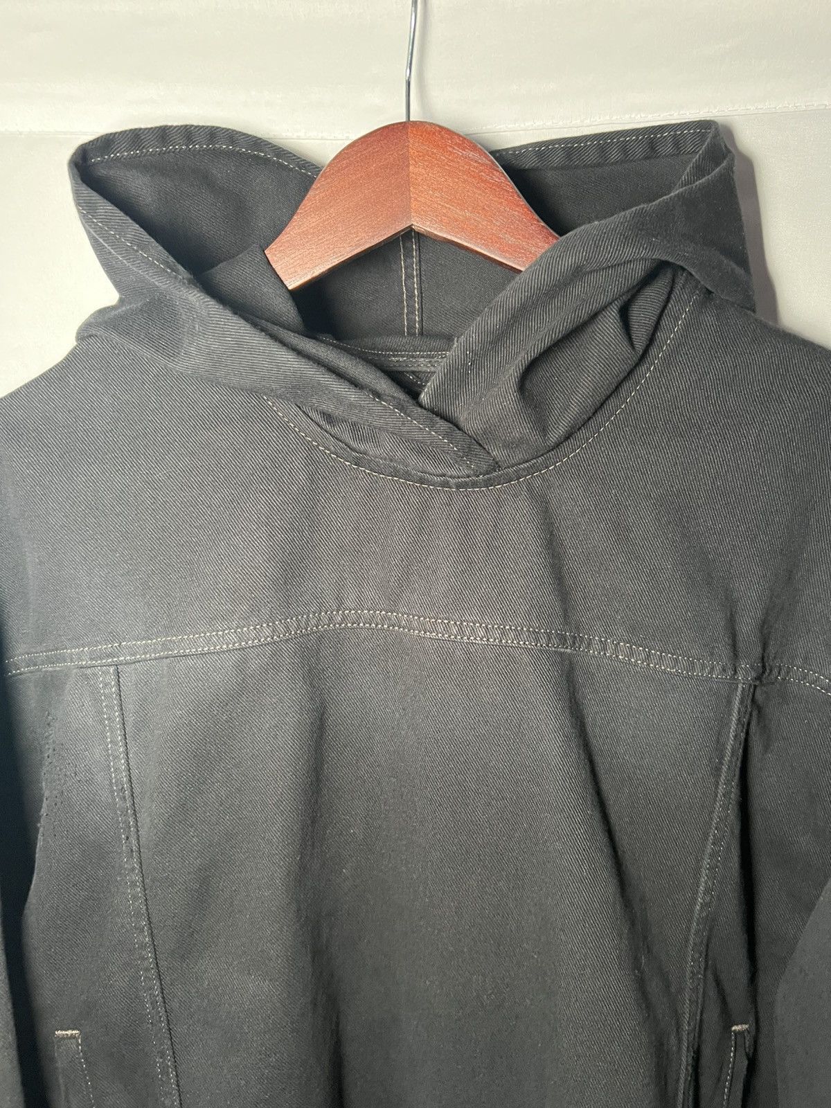 Balenciaga Balenciaga AW22 Distressed Pullover Denim Hoodie Size US M / EU 48-50 / 2 - 4 Thumbnail